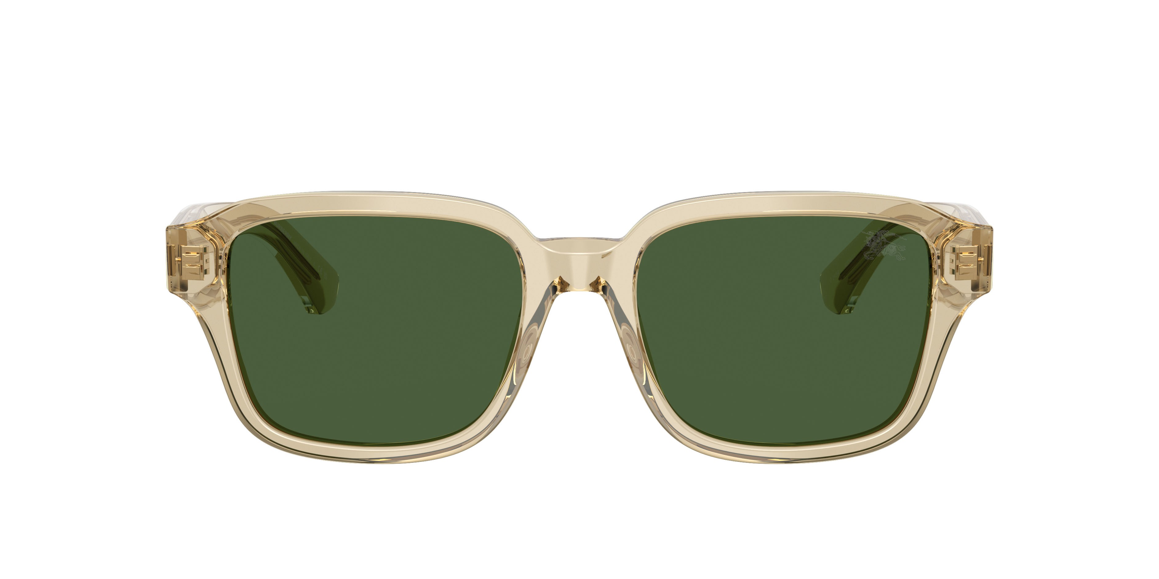 Occhiali da sole Burberry BE 4484 (422671) colore beige forma quadrato lenti verde scuro