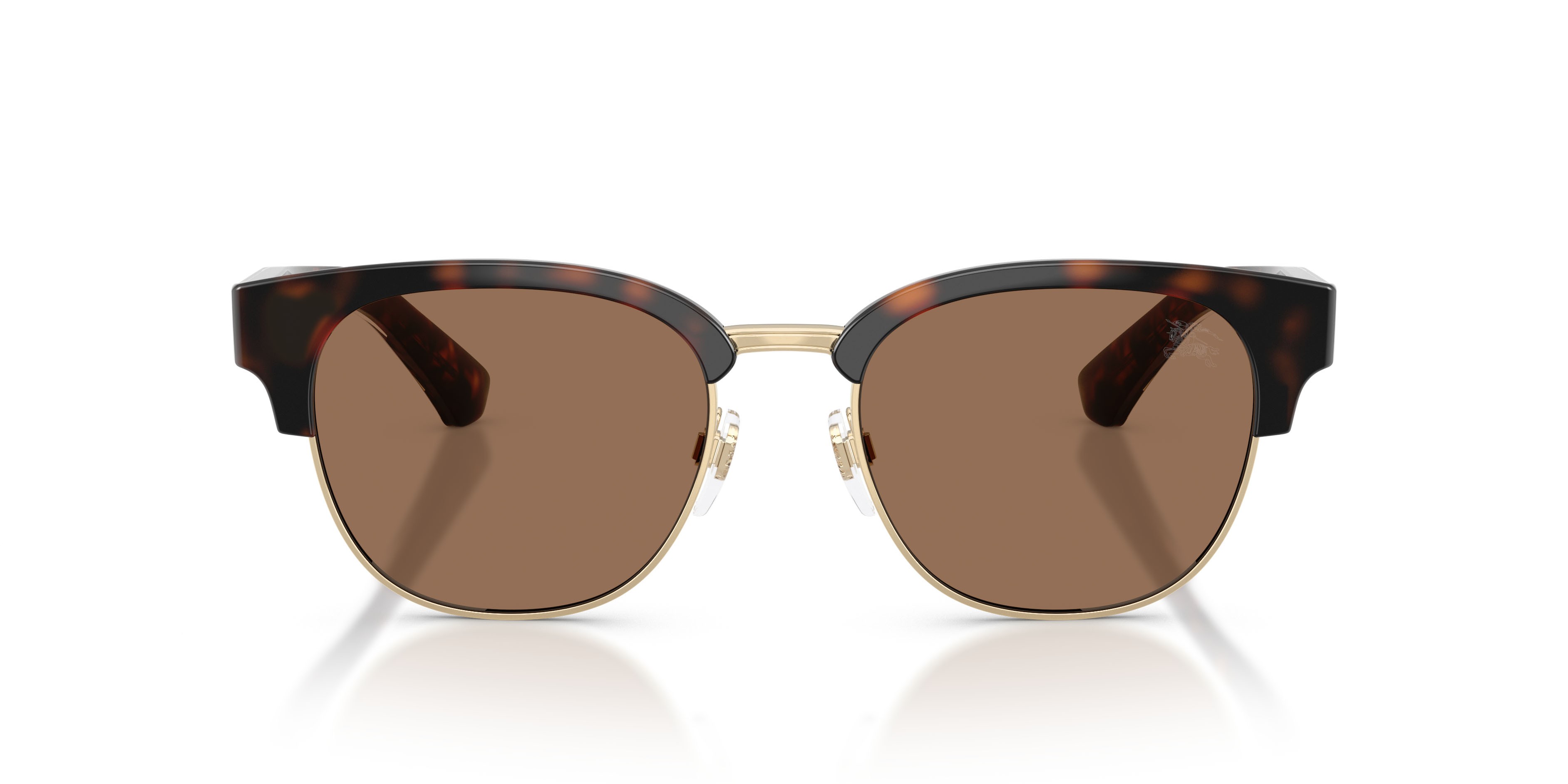 Occhiali da sole Burberry BE 4485 (420573) colore havana scuro forma rotondo lenti marrone scuro