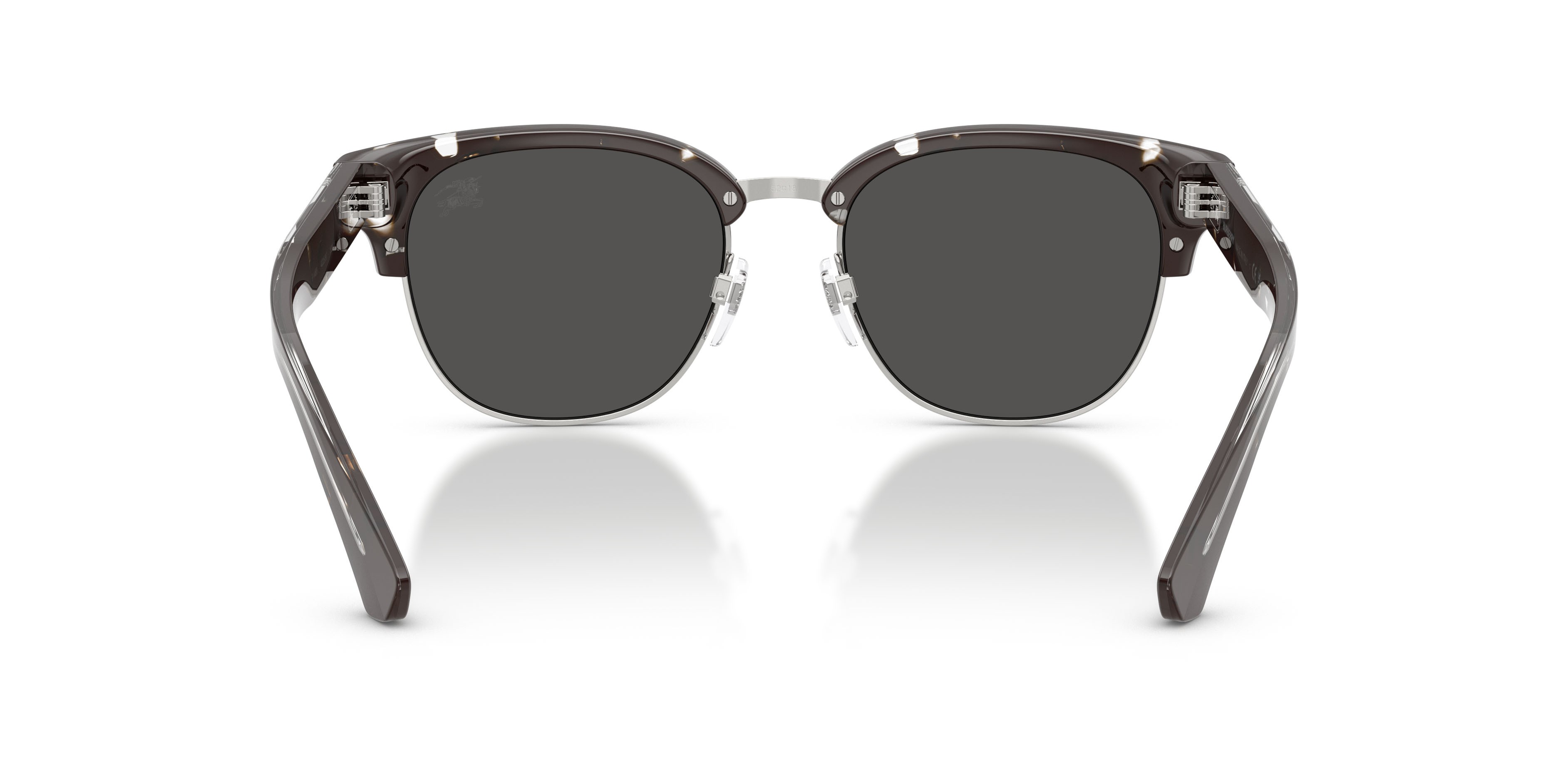 Occhiali da sole Burberry BE 4485 (422587) colore havana nero forma rotondo lenti grigio scuro
