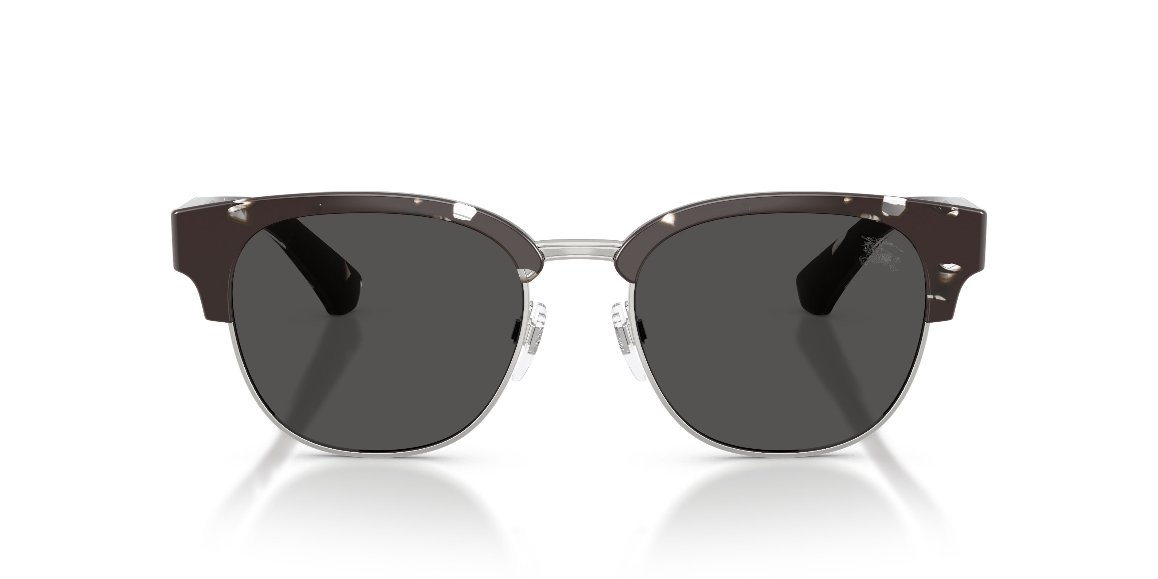 Occhiali da sole Burberry BE 4485 (422587) colore havana nero forma rotondo lenti grigio scuro