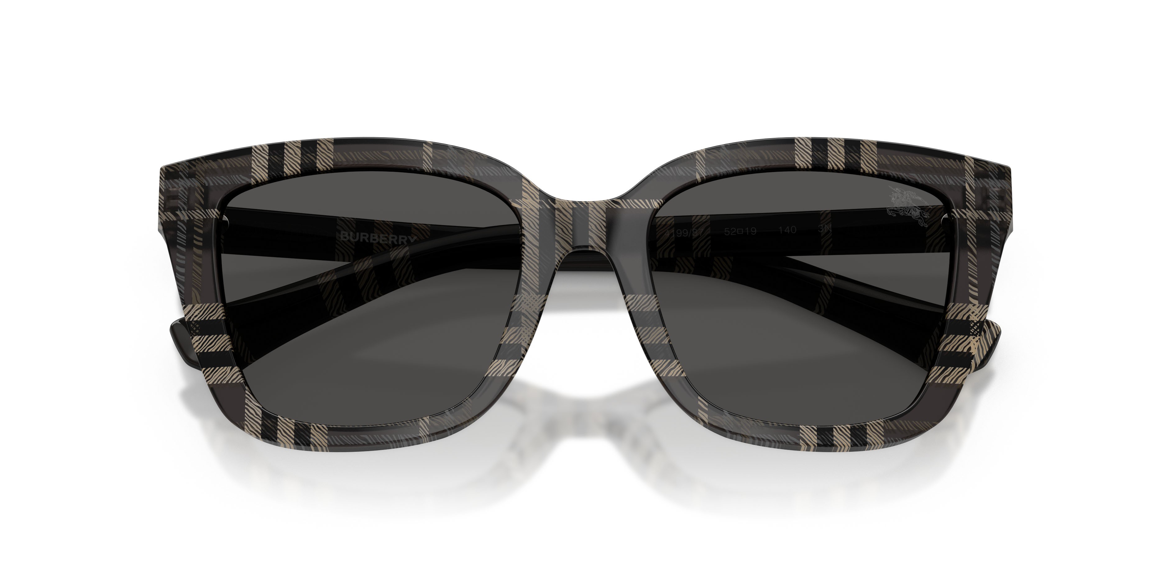 Sunglasses Burberry BE 4487 (419987) color check grey shape square lenses grigio scuro