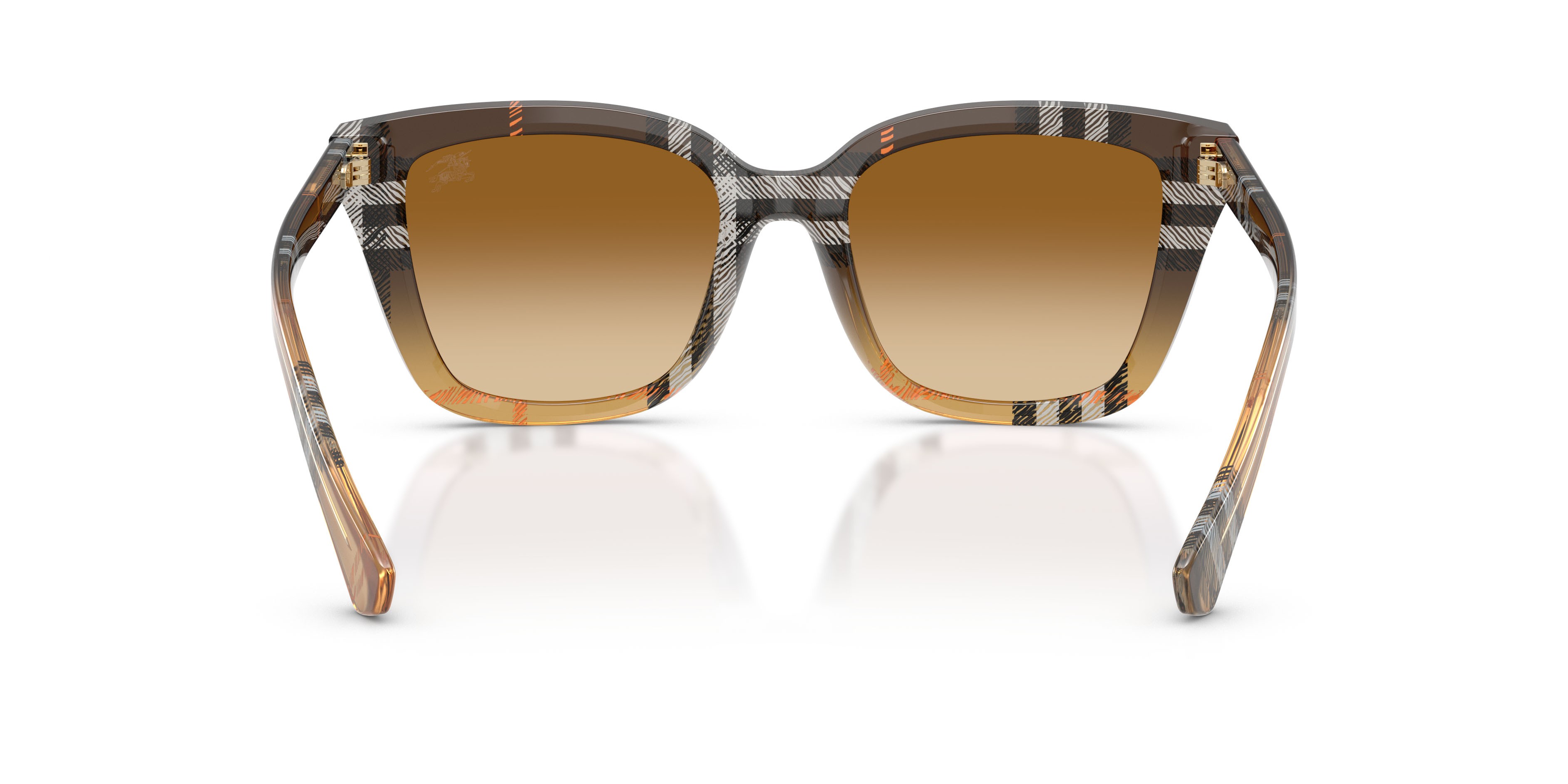 Sunglasses Burberry BE 4487 (420213) color check gradient sand shape square lenses marrone sfumato