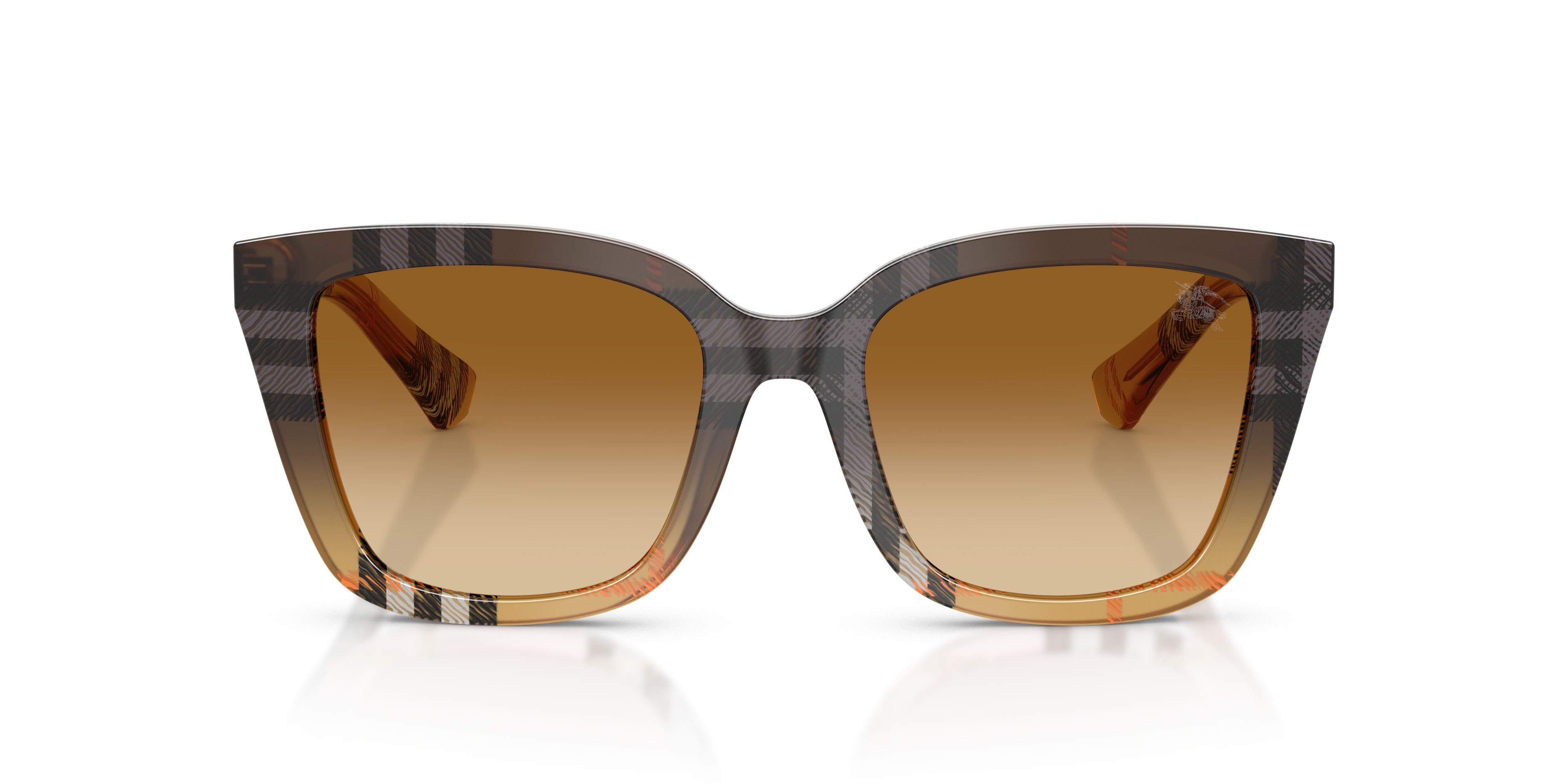 Sunglasses Burberry BE 4487 (420213) color check gradient sand shape square lenses marrone sfumato