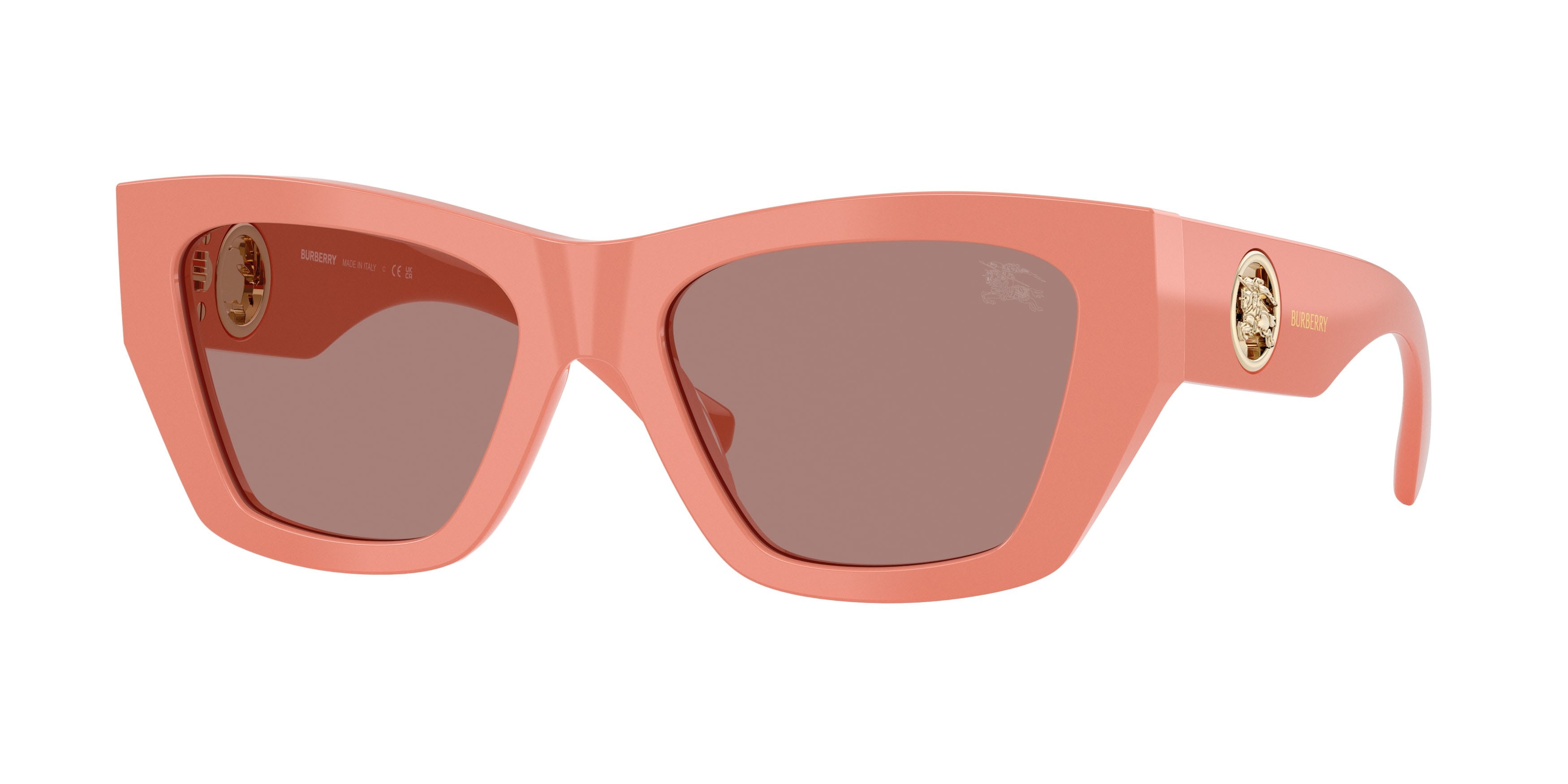 Sunglasses Burberry BE 4492 (421973) color rosa shape cat eye lenses marrone chiaro