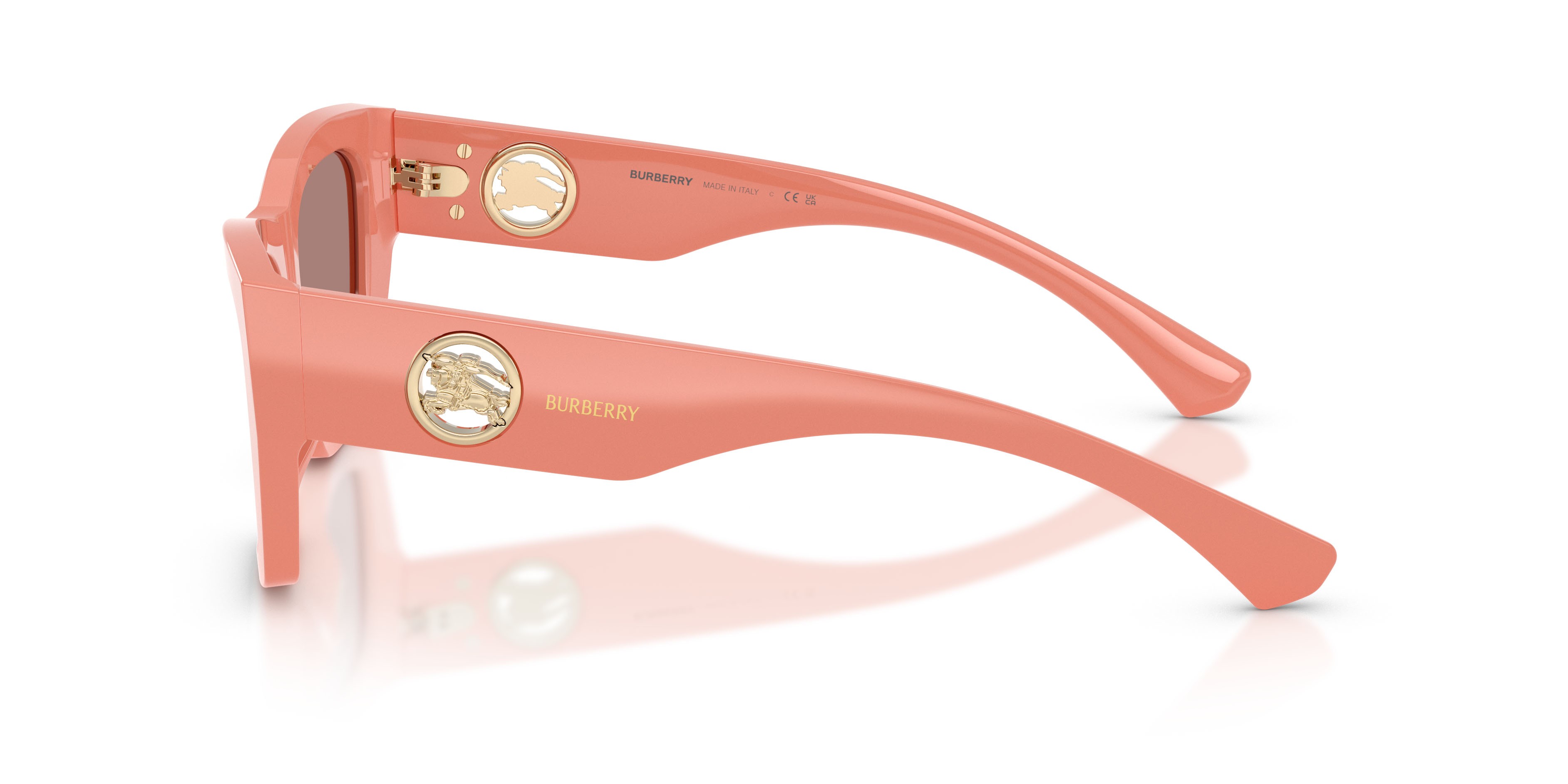 Sunglasses Burberry BE 4492 (421973) color rosa shape cat eye lenses marrone chiaro
