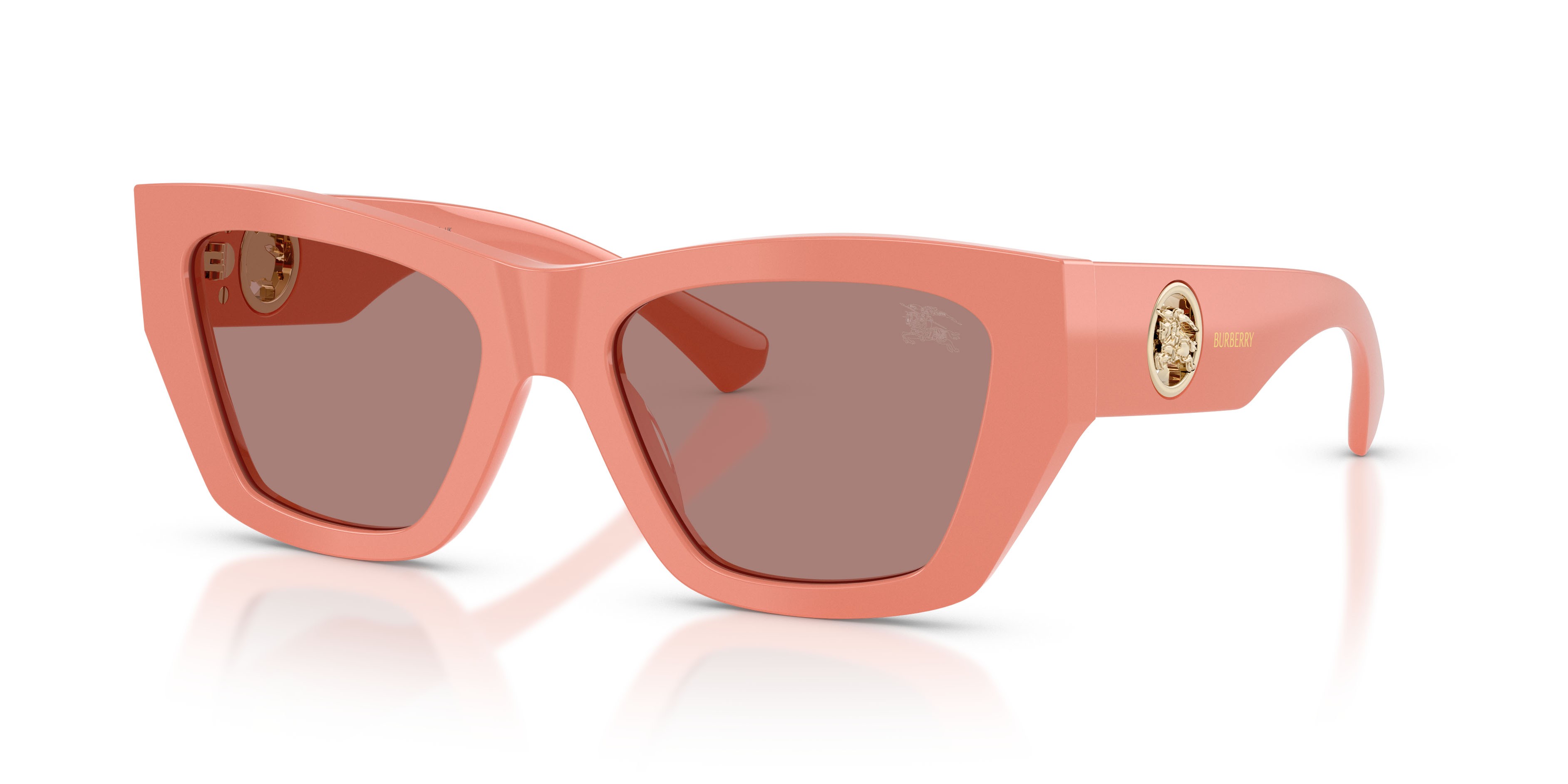 Sunglasses Burberry BE 4492 (421973) color rosa shape cat eye lenses marrone chiaro