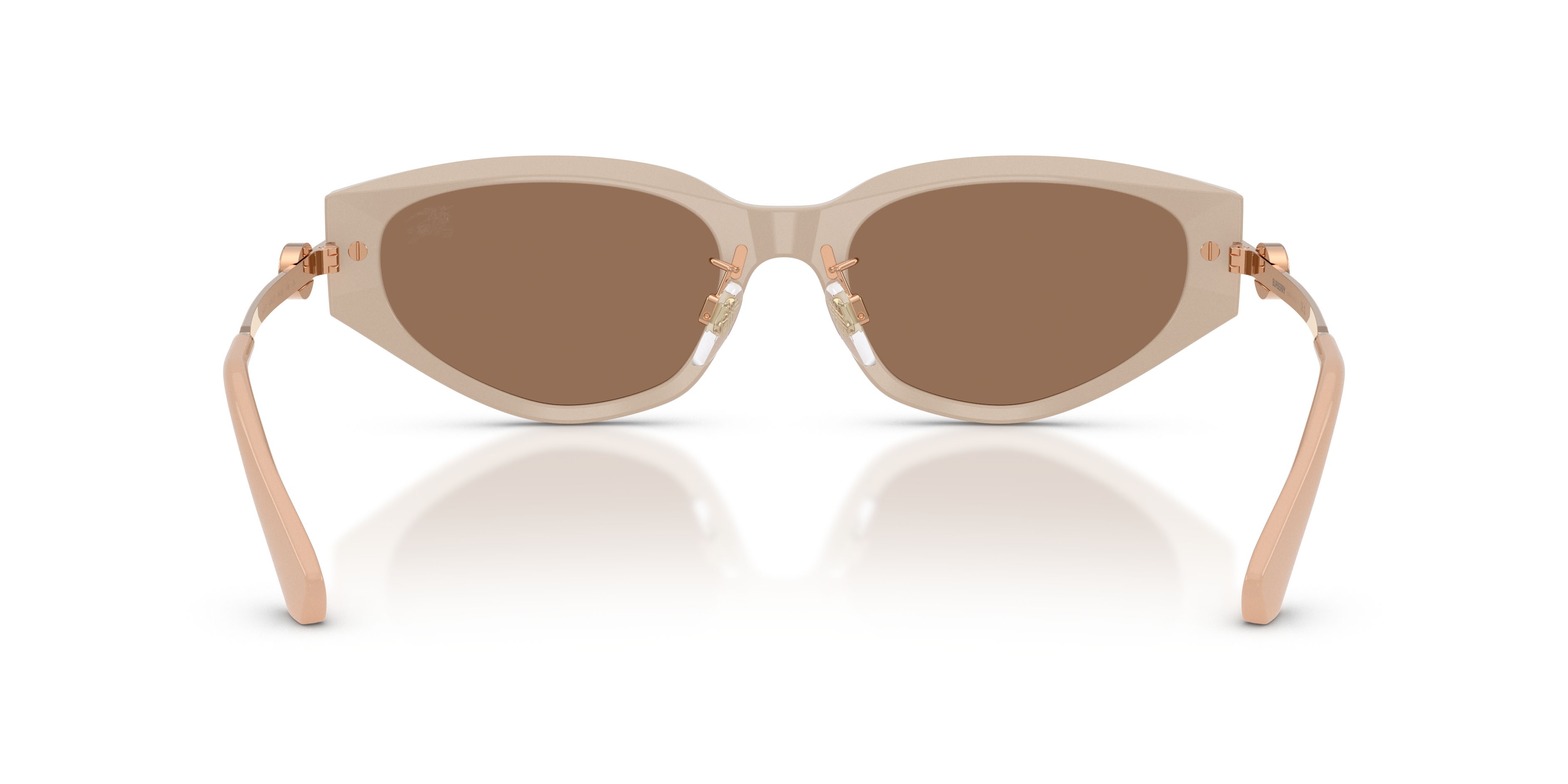 Sunglasses Burberry BE 4493D (424473) color beige shape irregular lenses marrone scuro