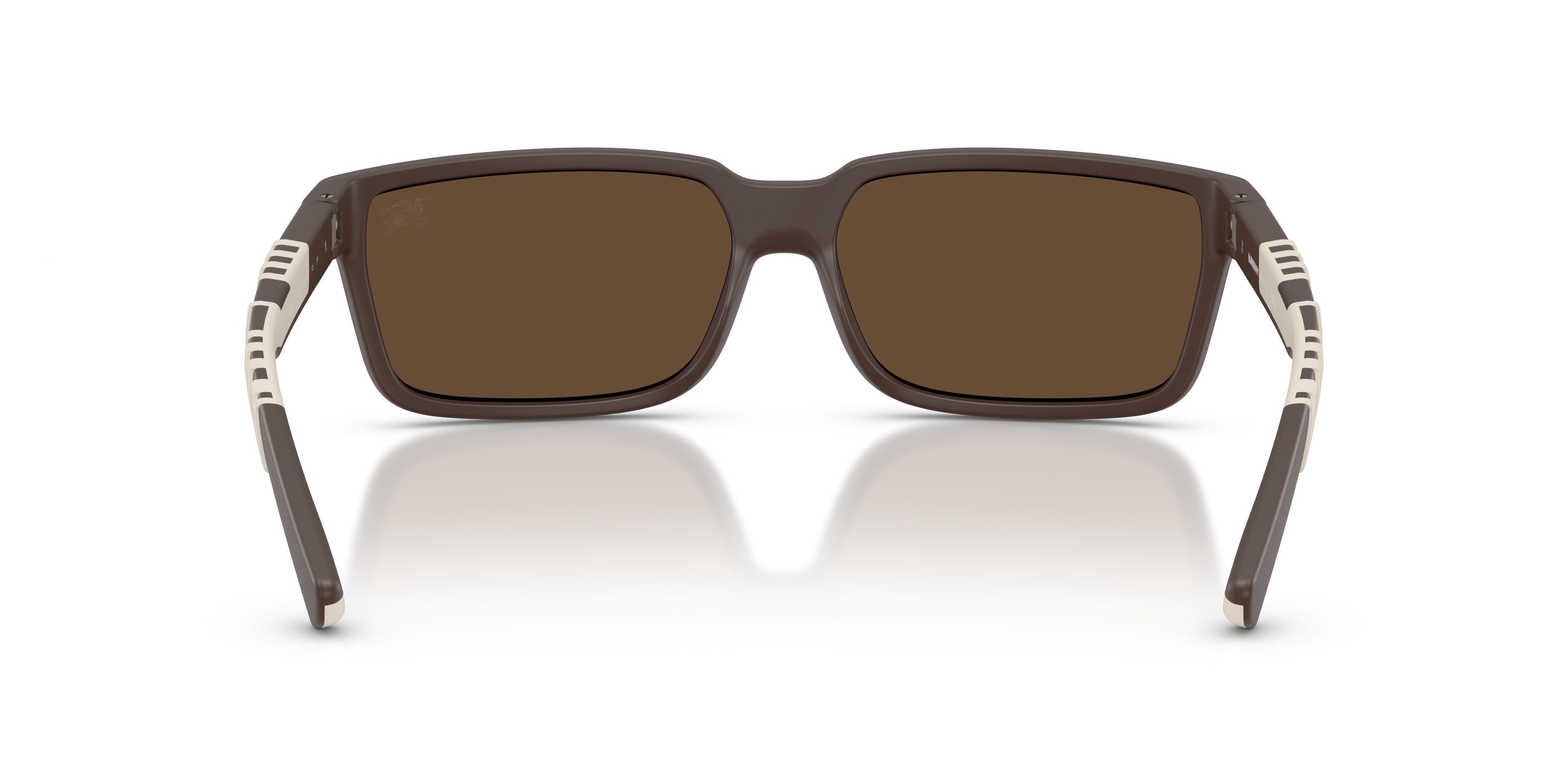 Occhiali da sole Burberry BE 4495D (423473) colore marrone opaco forma rettangolare lenti marrone scuro