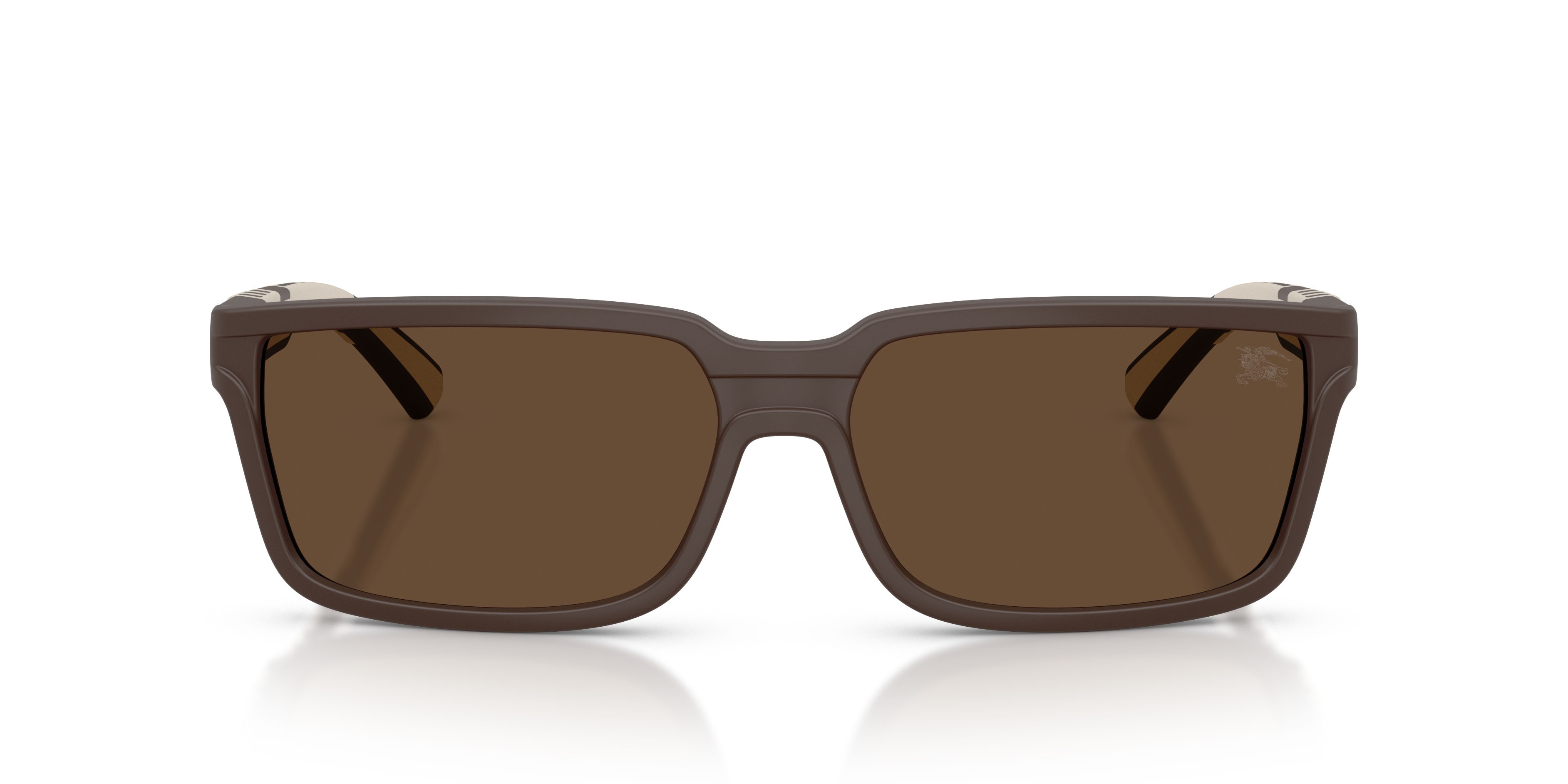 Occhiali da sole Burberry BE 4495D (423473) colore marrone opaco forma rettangolare lenti marrone scuro