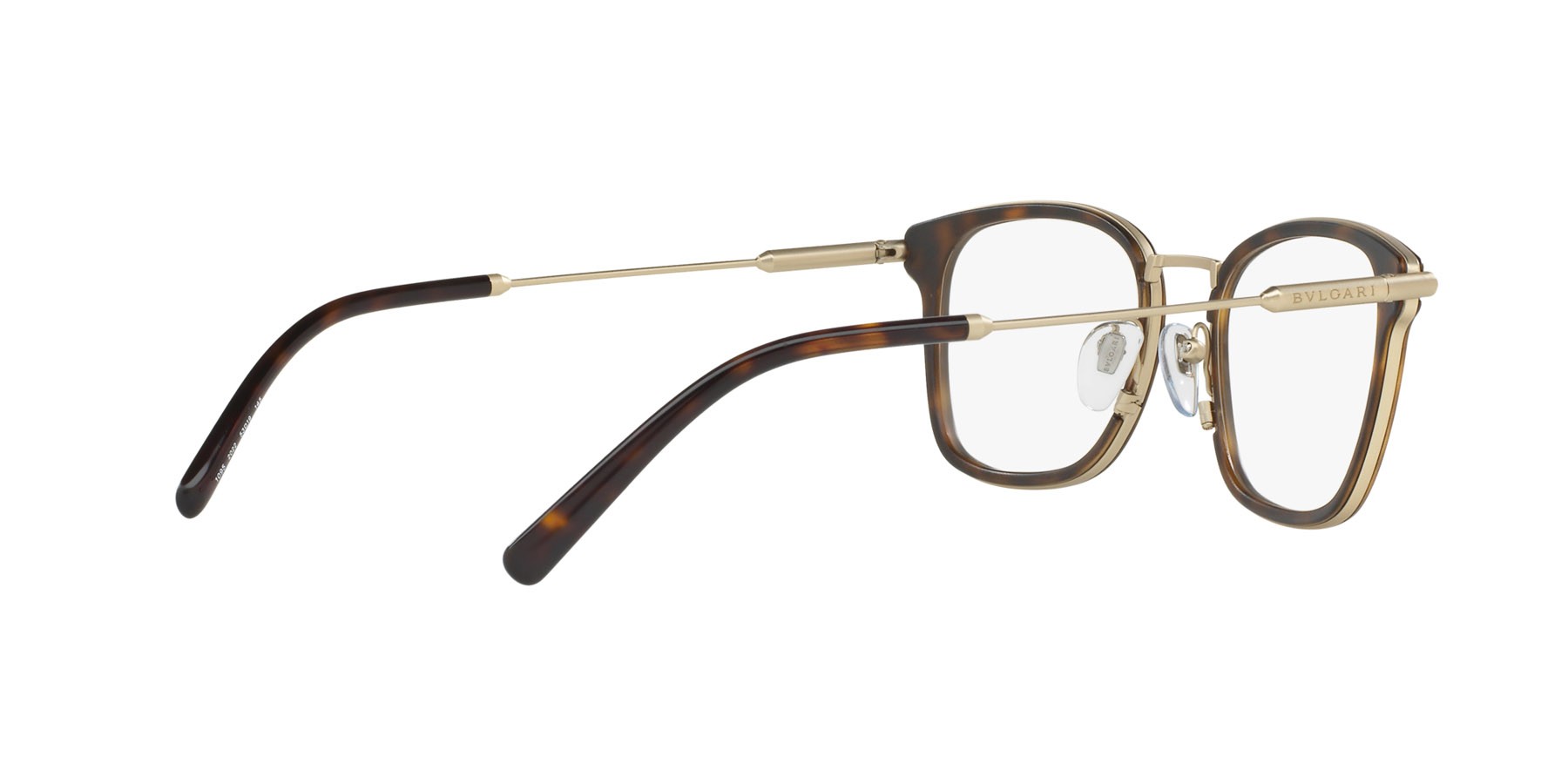 Brillen Bulgari BV 1095 (2022) farbe oro pallido opaco/havana scuro form quadratisch gläser lente demo