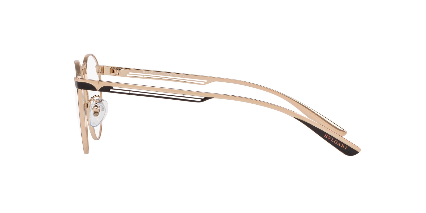 Brillen Bulgari BV 2208 (2033) farbe nero/oro rose form pantos gläser lente demo