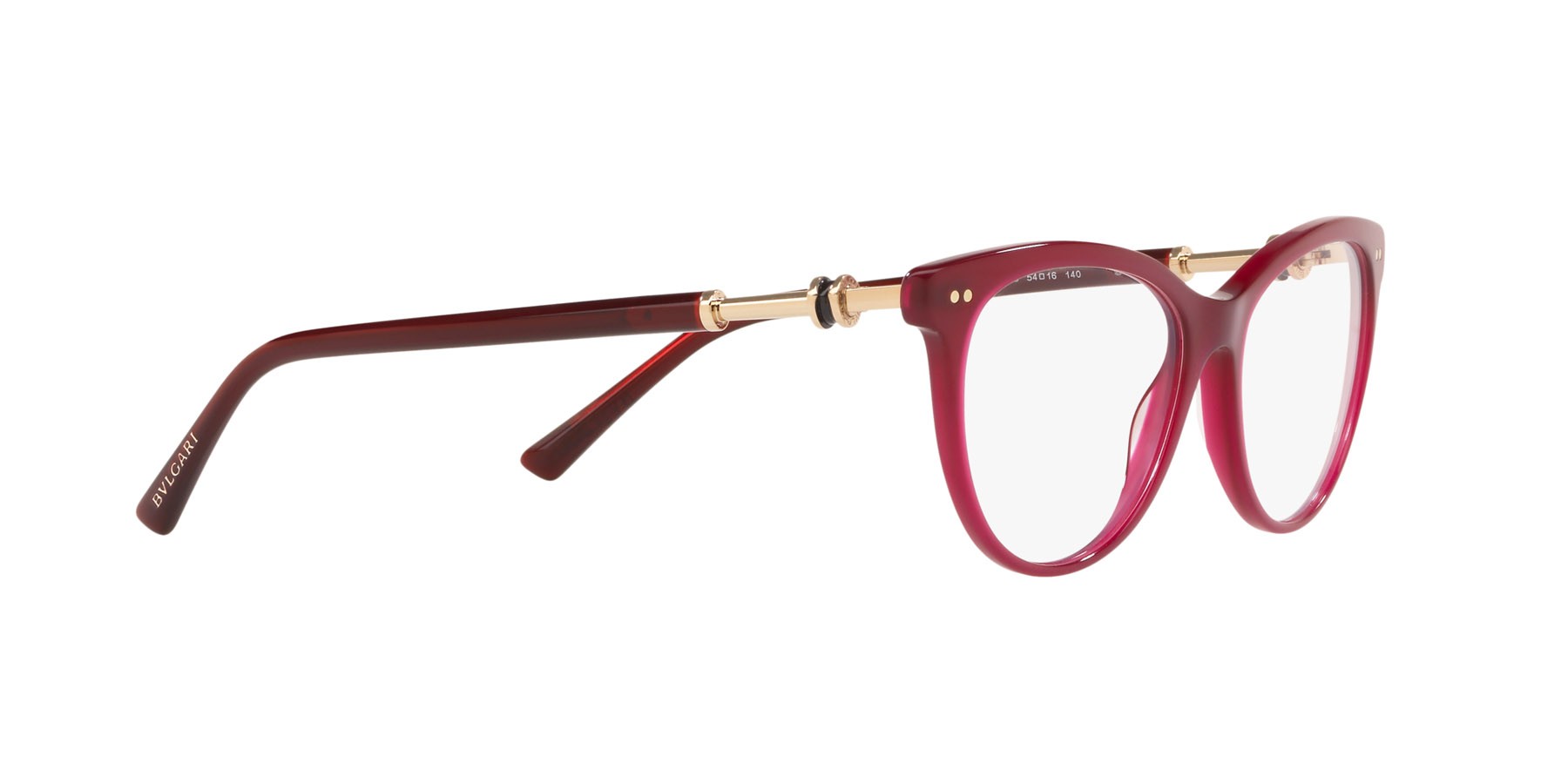 Brillen Bulgari BV 4174 (5333) farbe rosso form cat-eye gläser lente demo