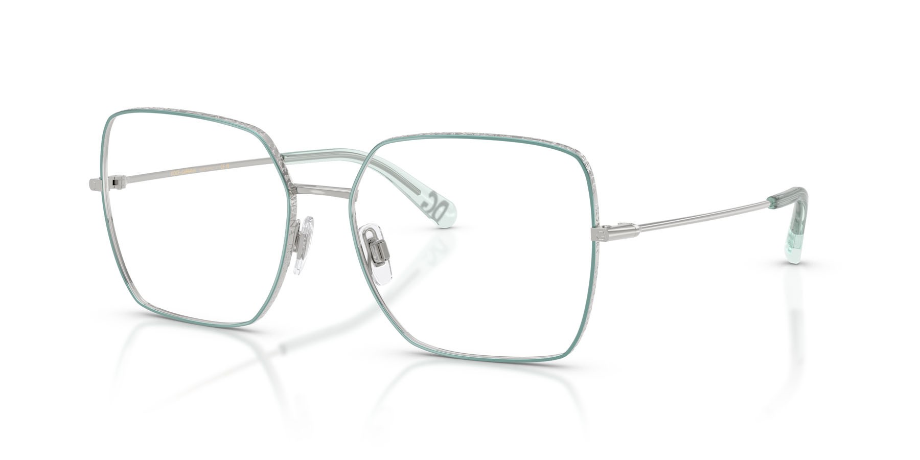 Occhiali da vista Dolce & Gabbana DG 1323 (1325) colore argento/azzurro forma quadrato lenti lente demo
