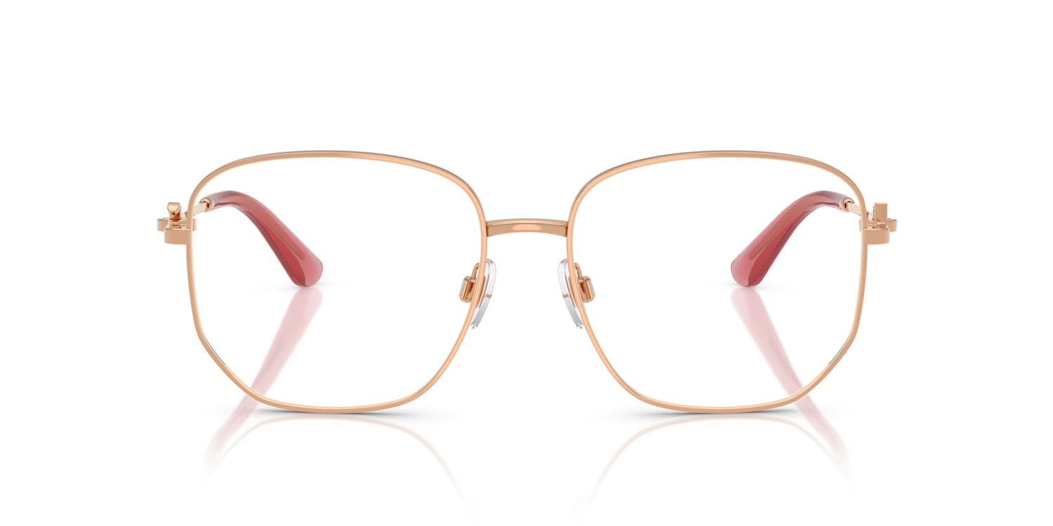 Occhiali da vista Dolce & Gabbana DG 1356 (1298) colore oro rose forma pantos lenti lente demo