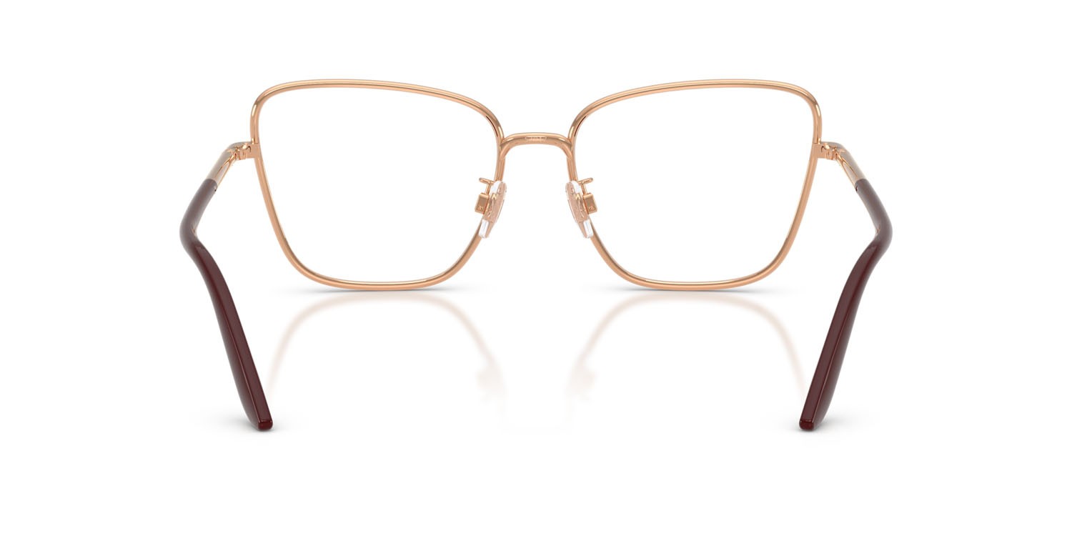 Occhiali da vista Dolce & Gabbana DG 1359 (1298) colore oro rose forma cat eye lenti lente demo