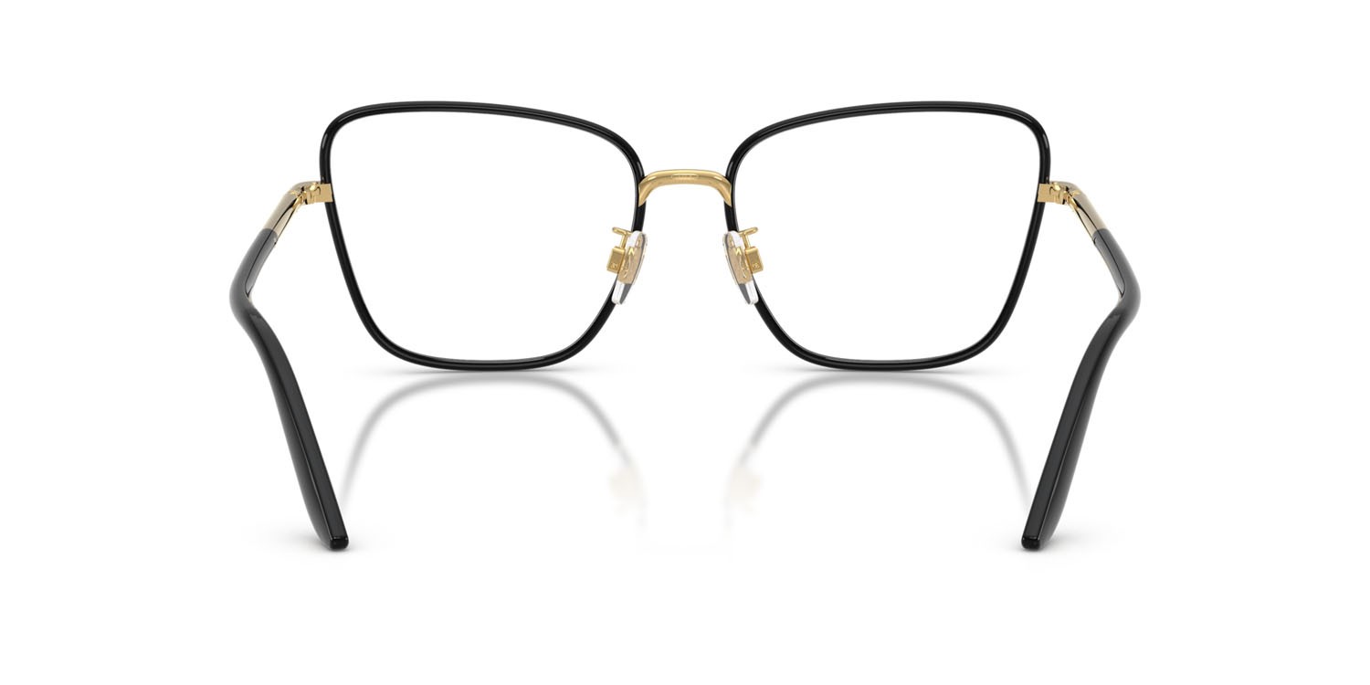 Eyeglasses Dolce & Gabbana DG 1359 (1334) color oro/nero shape cat eye lenses lente demo