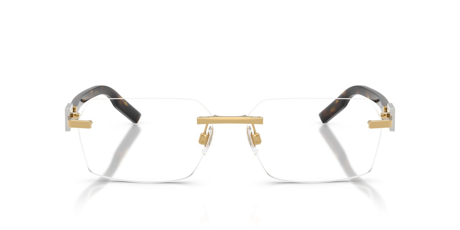Eyeglasses Dolce & Gabbana DG 1361 (02) color oro shape rectangle lenses lente demo