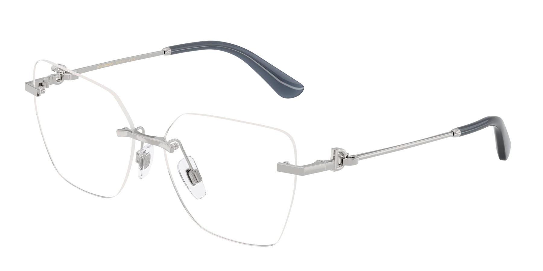 Eyeglasses Dolce & Gabbana DG 1363 (05) color argento shape cat eye lenses lente demo