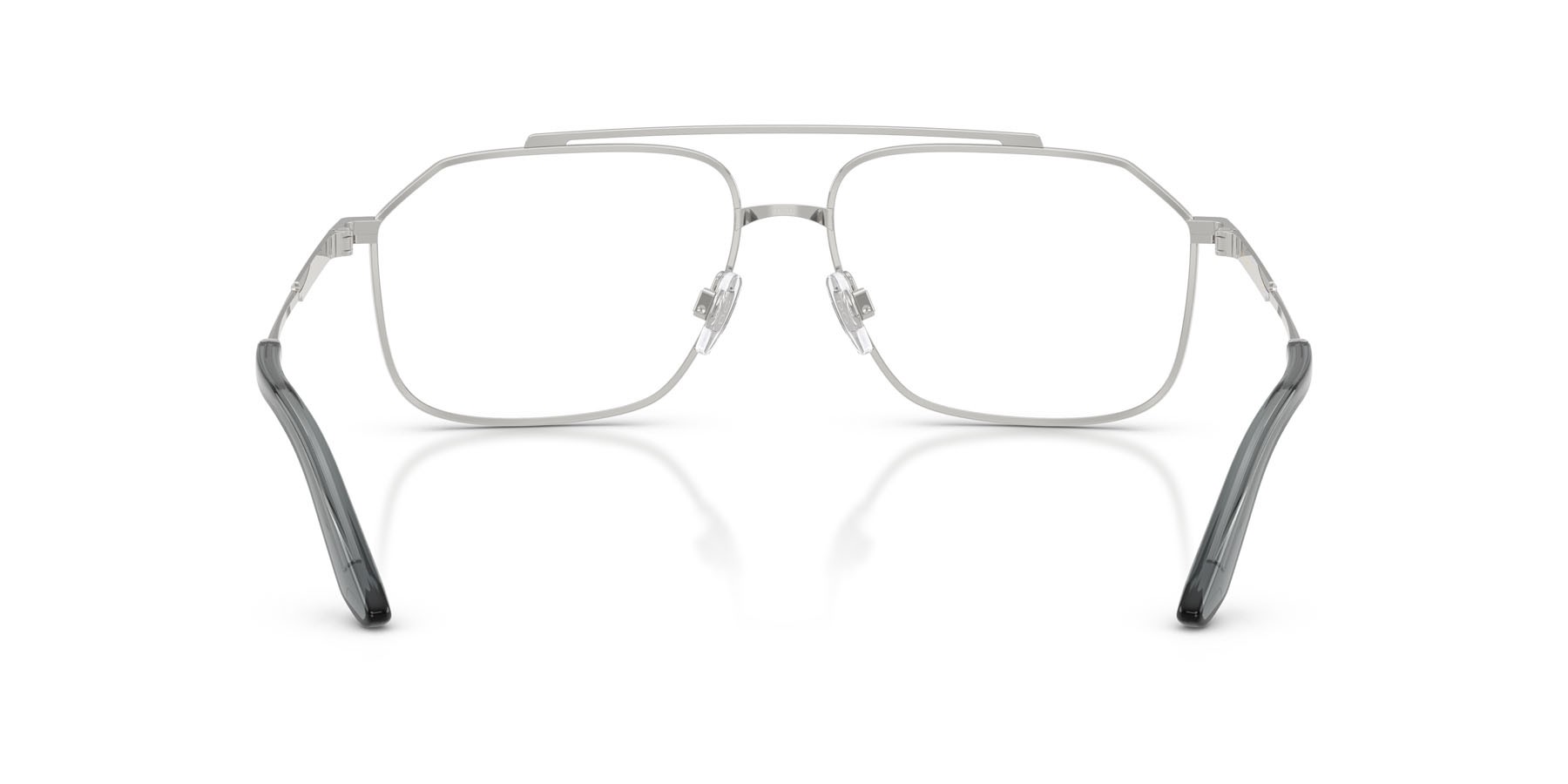 Occhiali da vista Dolce & Gabbana DG 1364 (1324) colore argento/nero opaco forma aviator lenti lente demo