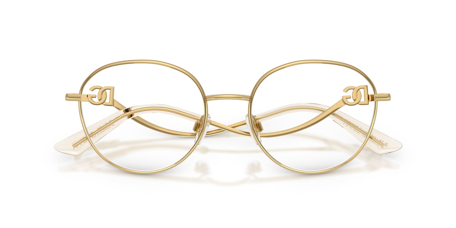 Occhiali da vista Dolce & Gabbana DG 1365 (02) colore oro forma rotondo lenti lente demo