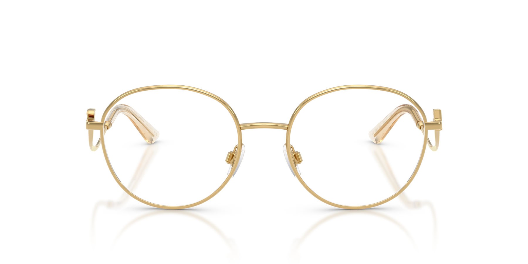 Occhiali da vista Dolce & Gabbana DG 1365 (02) colore oro forma rotondo lenti lente demo