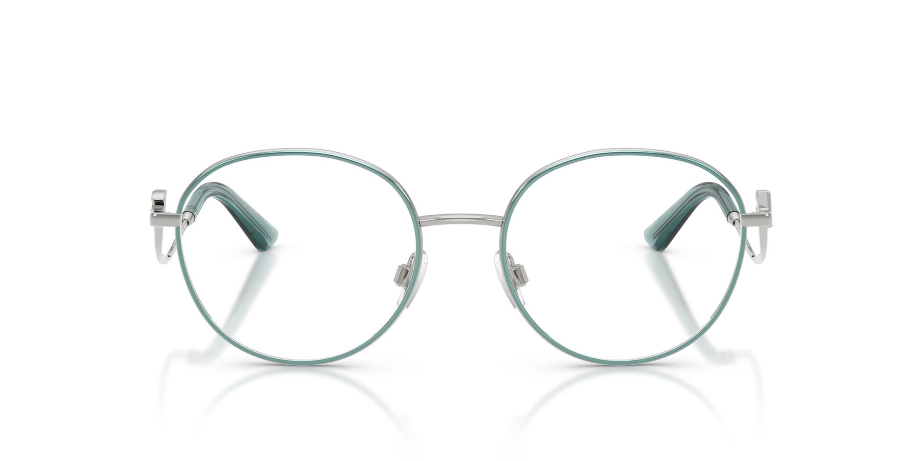Occhiali da vista Dolce & Gabbana DG 1365 (1325) colore argento/azzurro forma rotondo lenti lente demo