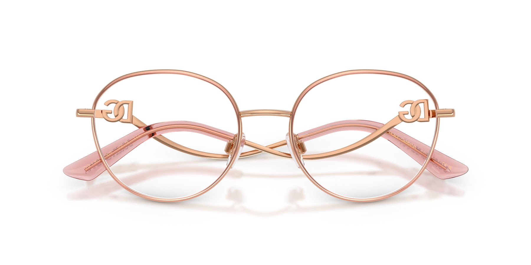 Eyeglasses Dolce & Gabbana DG 1365 (1369) color rosa shape round lenses lente demo