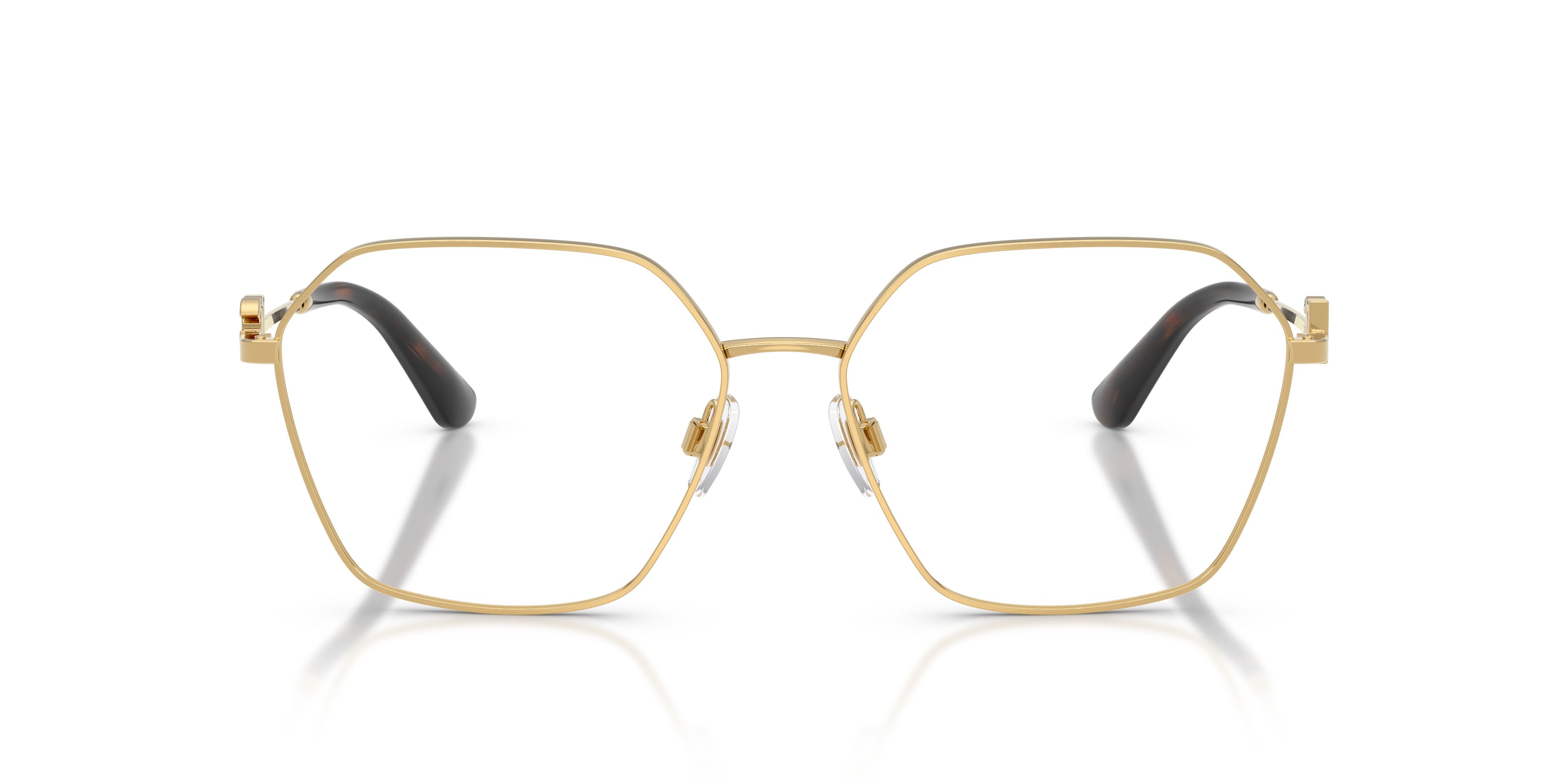 Eyeglasses Dolce & Gabbana DG 1366 (02) color oro shape pantos lenses lente demo