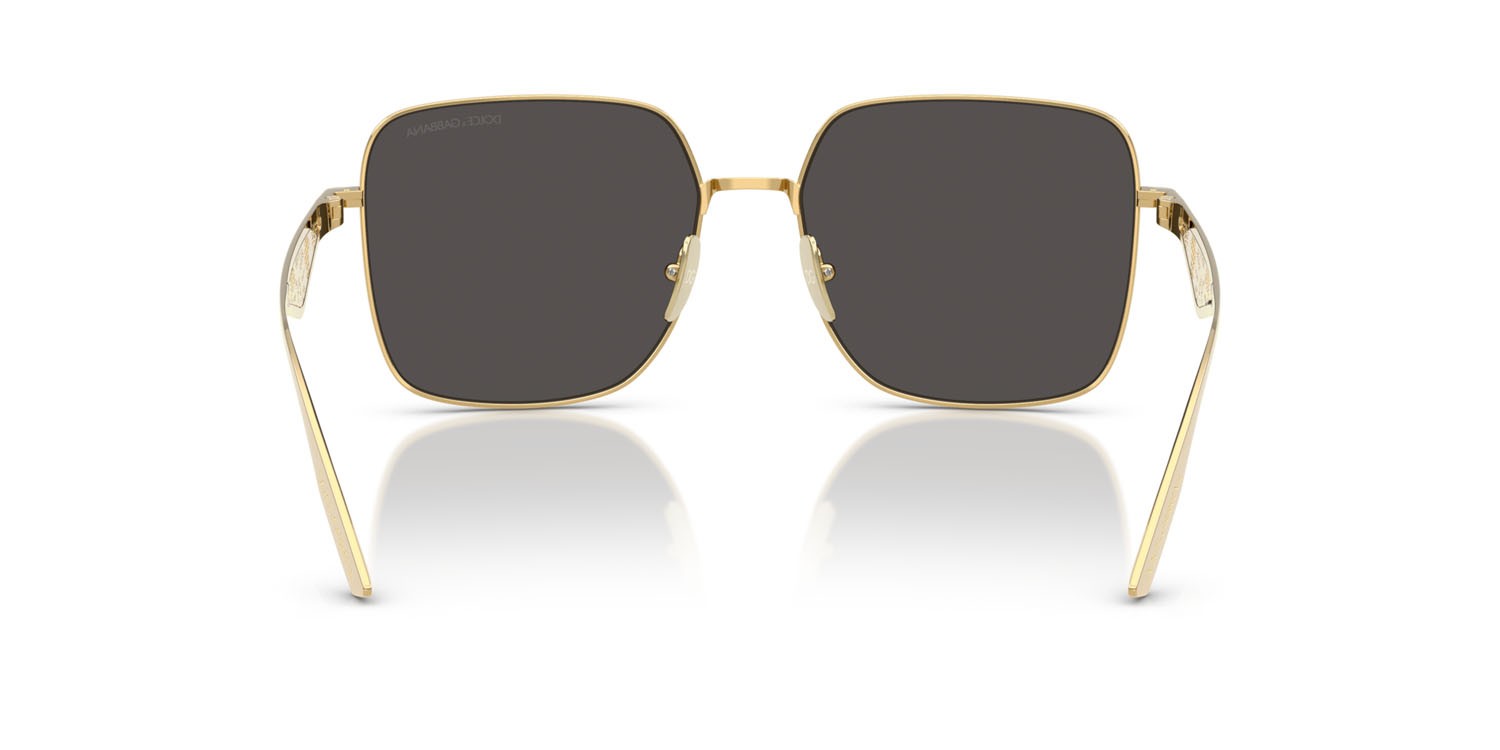 Sunglasses Dolce & Gabbana DG 2310 (02/87) color oro shape square lenses grigio scuro