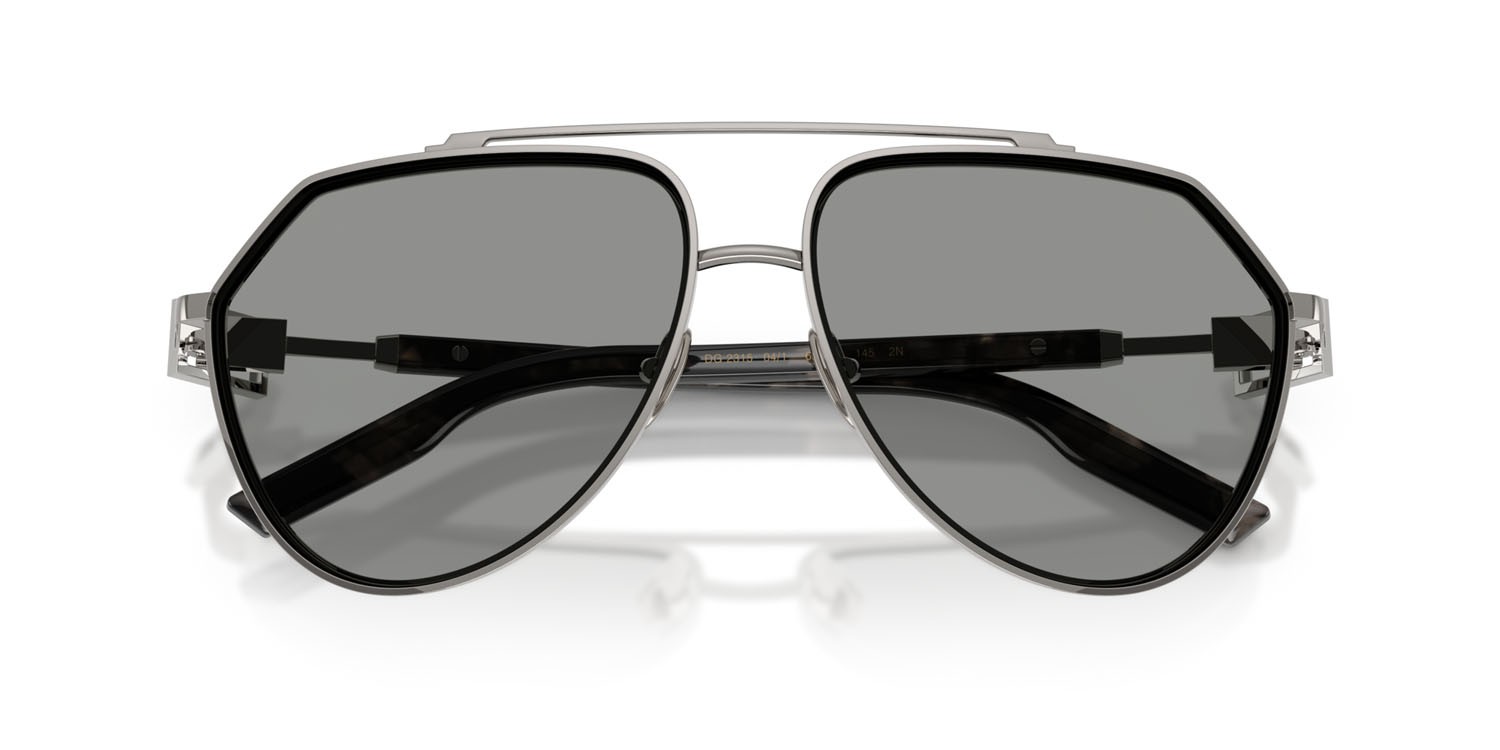 Sunglasses Dolce & Gabbana DG 2315 (04/1) color gunmetal shape aviator lenses grigio