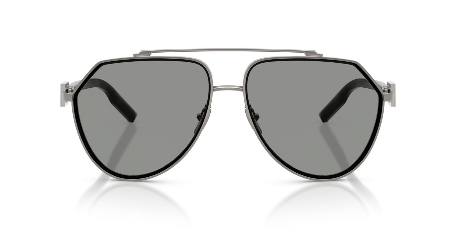 Sunglasses Dolce & Gabbana DG 2315 (04/1) color gunmetal shape aviator lenses grigio