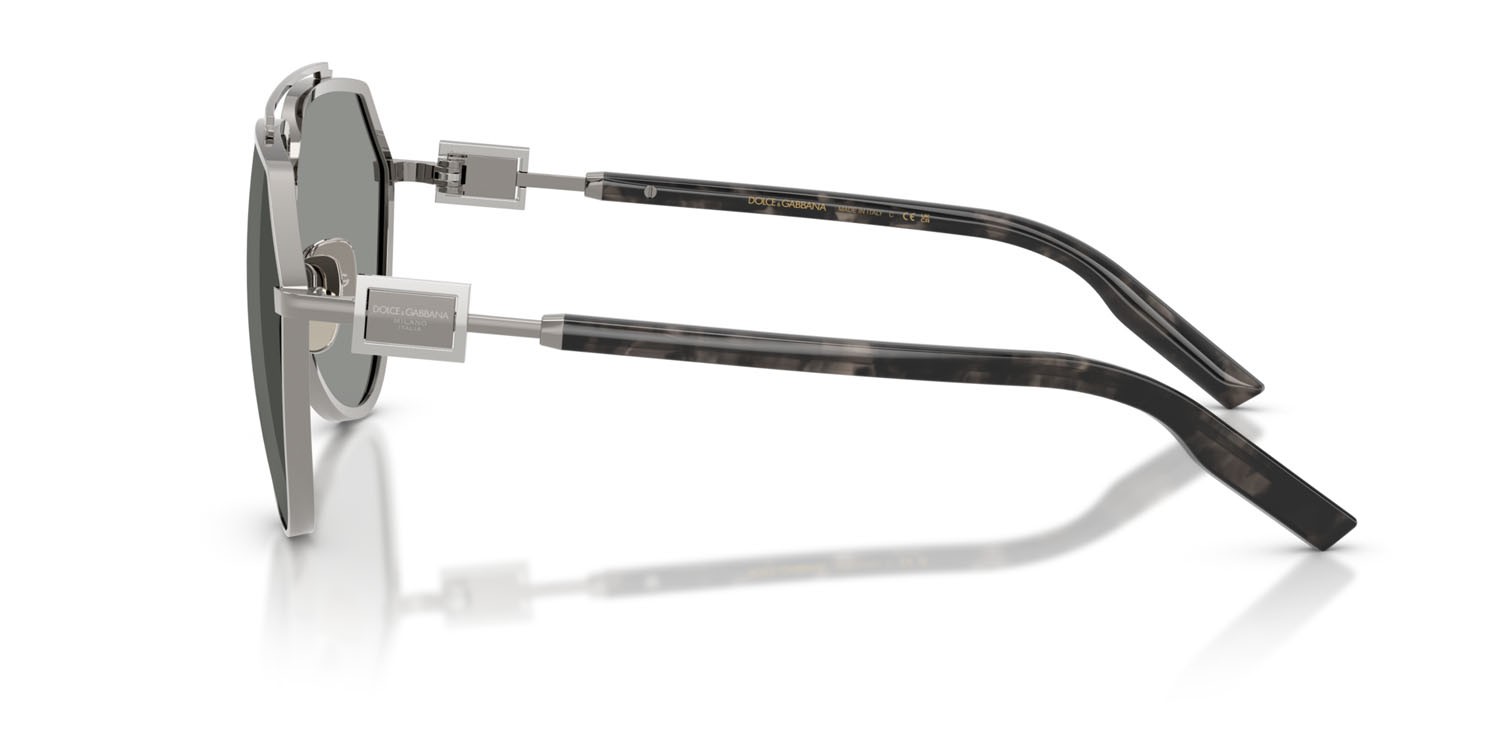Sunglasses Dolce & Gabbana DG 2315 (04/1) color gunmetal shape aviator lenses grigio