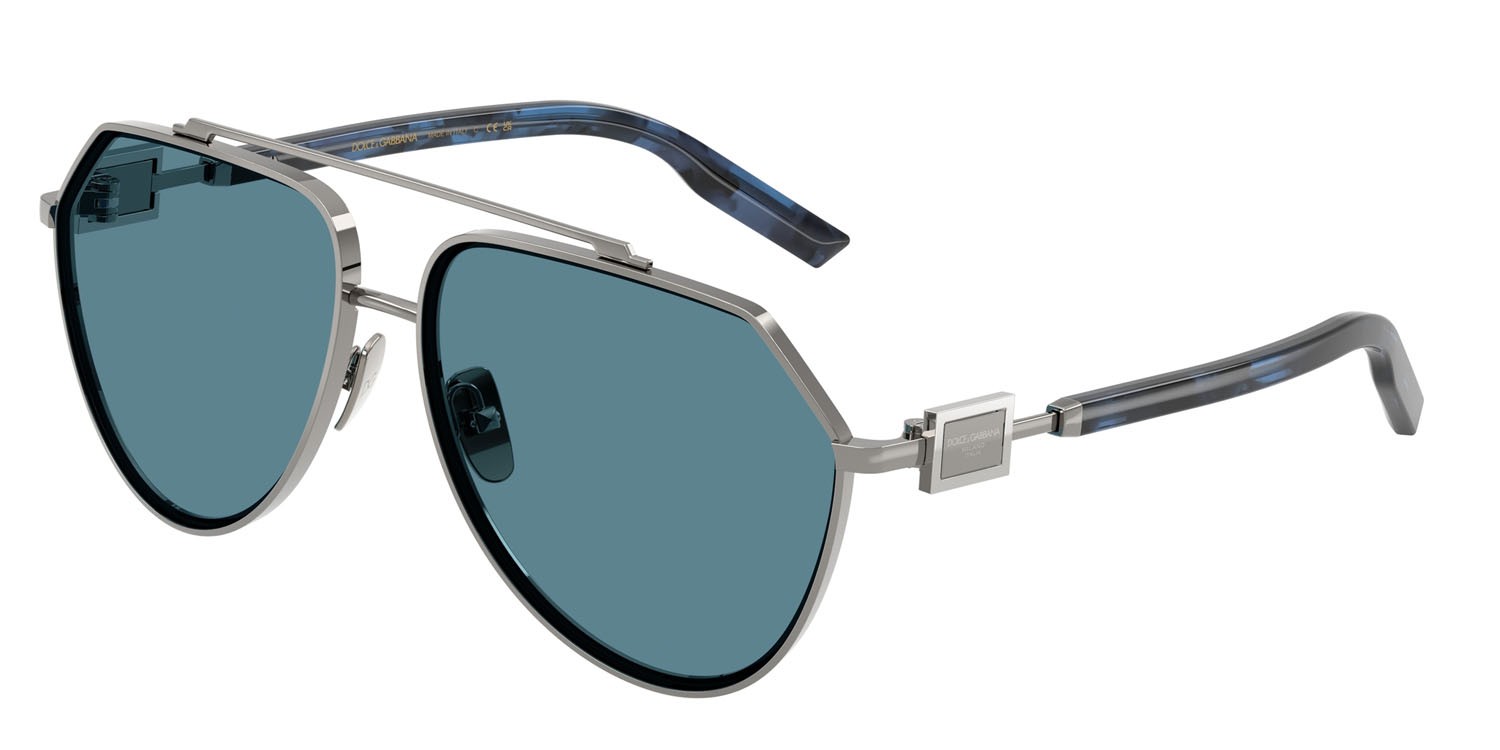 Sunglasses Dolce & Gabbana DG 2315 (04/80) color gunmetal shape aviator lenses grigio