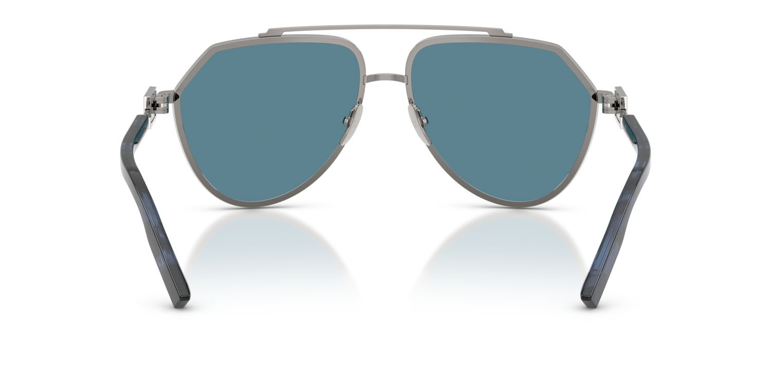 Sunglasses Dolce & Gabbana DG 2315 (04/80) color gunmetal shape aviator lenses grigio