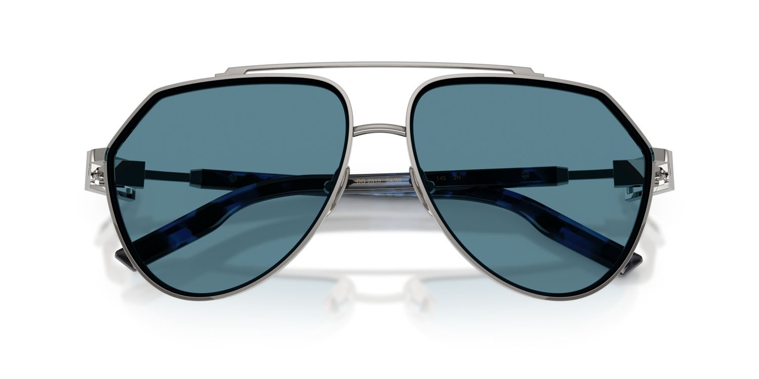 Sunglasses Dolce & Gabbana DG 2315 (04/80) color gunmetal shape aviator lenses grigio