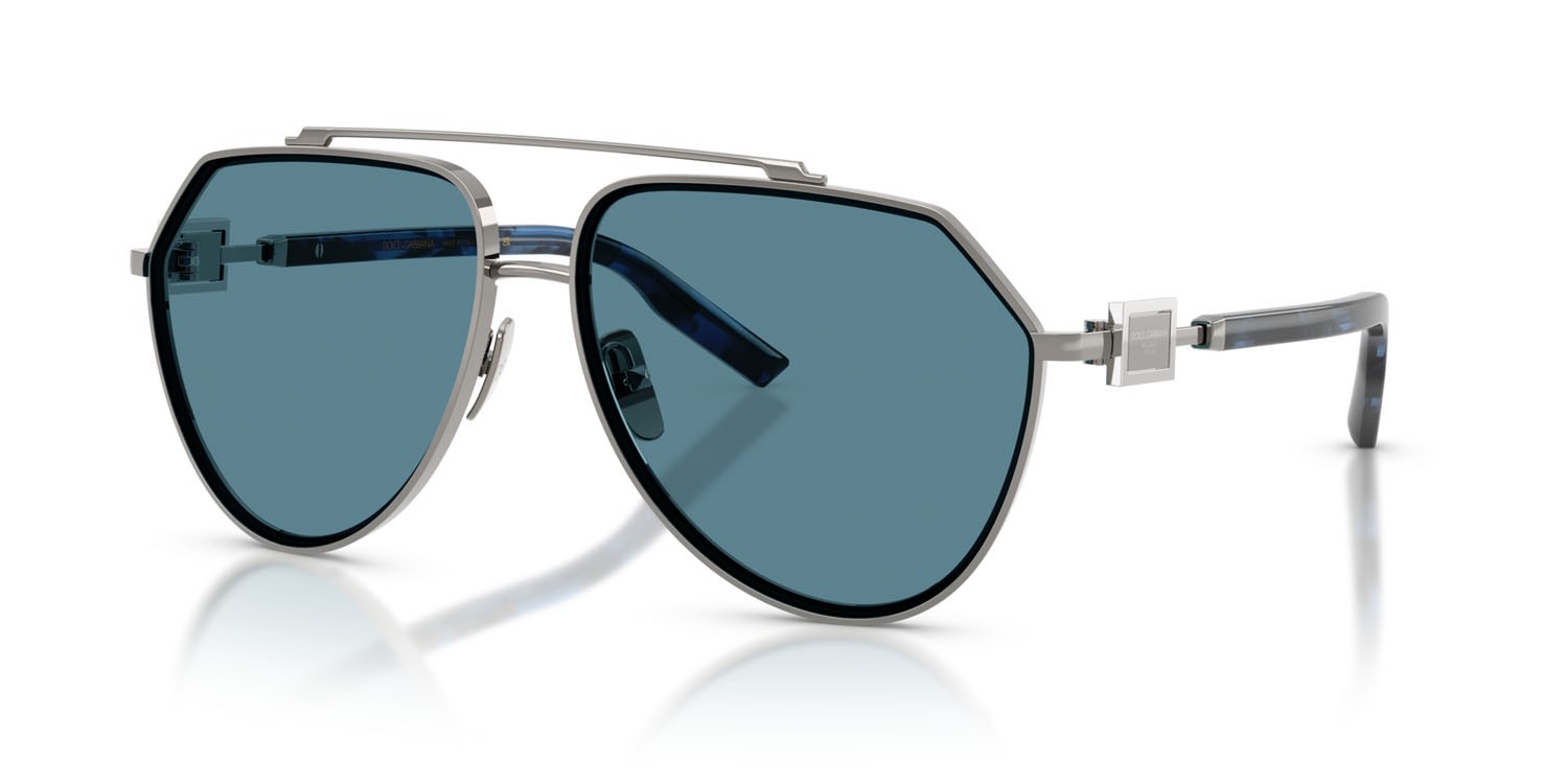 Sunglasses Dolce & Gabbana DG 2315 (04/80) color gunmetal shape aviator lenses grigio