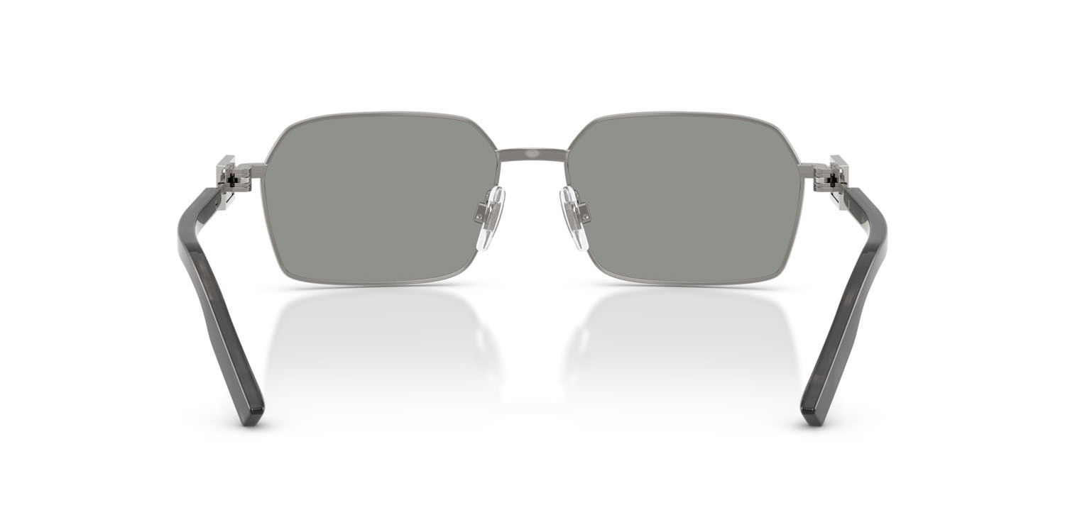 Occhiali da sole Dolce & Gabbana DG 2316 (04/1) colore gunmetal forma rettangolare lenti grigio