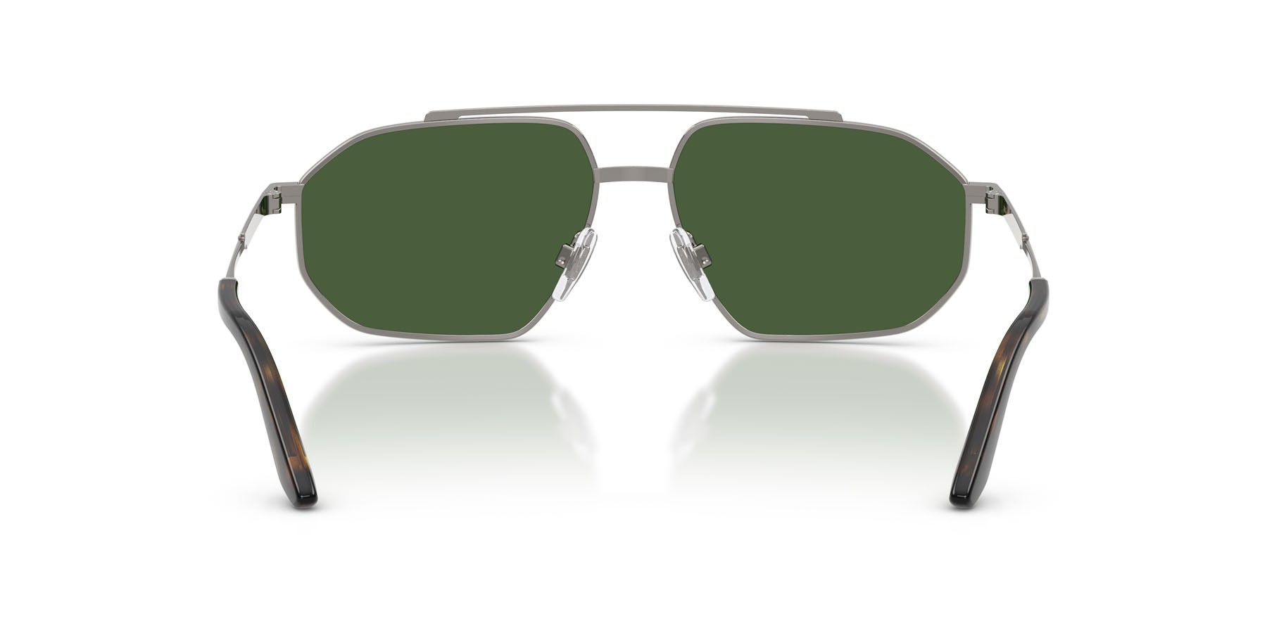 Occhiali da sole Dolce & Gabbana DG 2328 (04/71) colore gunmetal forma aviator lenti verde scuro