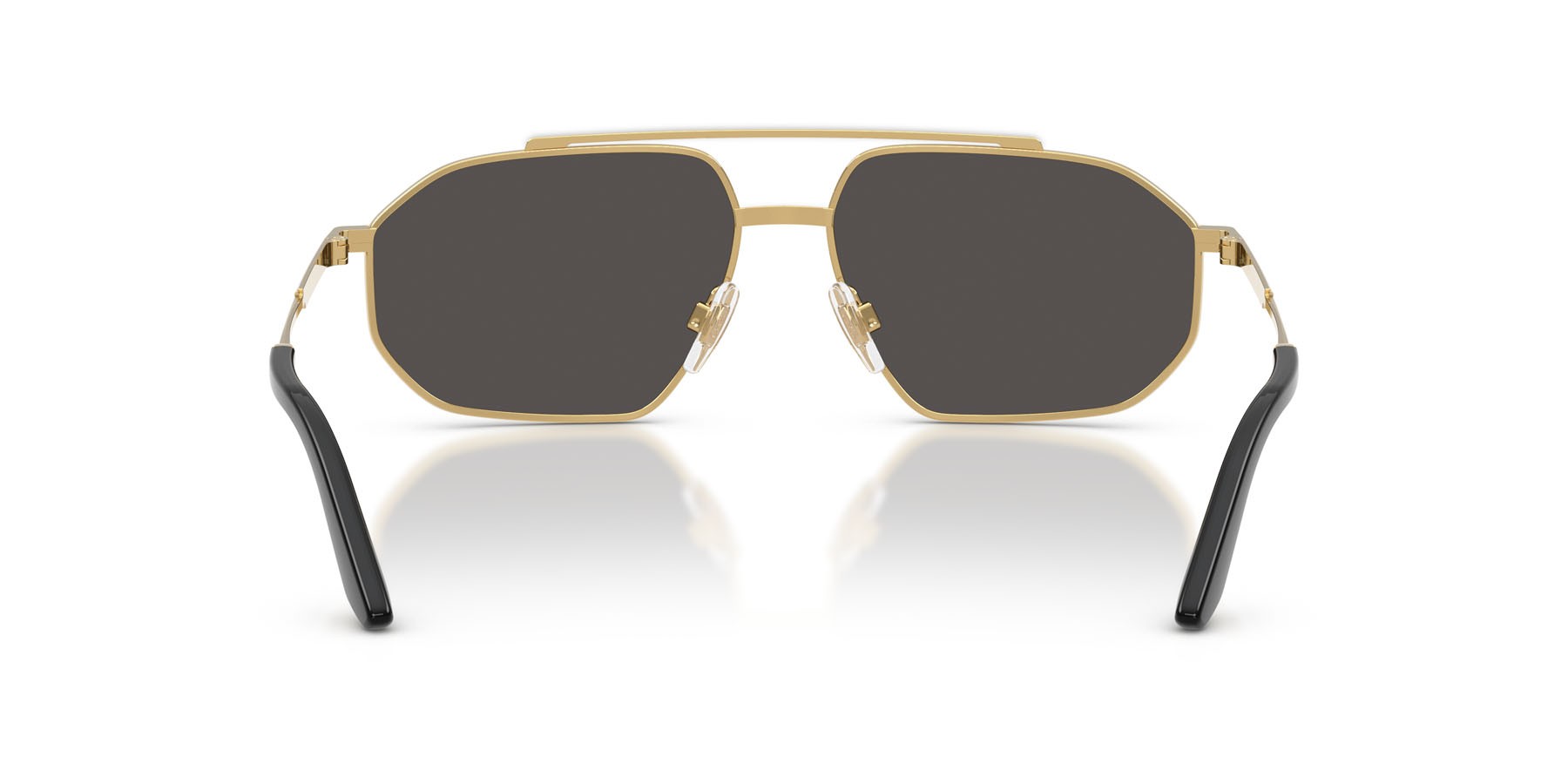 Sunglasses Dolce & Gabbana DG 2328 (131387) color oro/argento shape aviator lenses grigio scuro