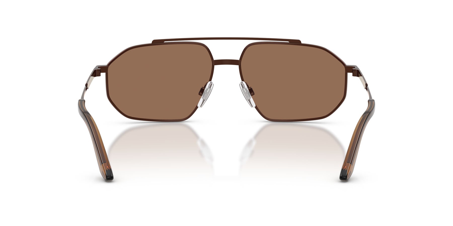 Sunglasses Dolce & Gabbana DG 2328 (133673) color marrone/marrone opaco shape aviator lenses marrone scuro