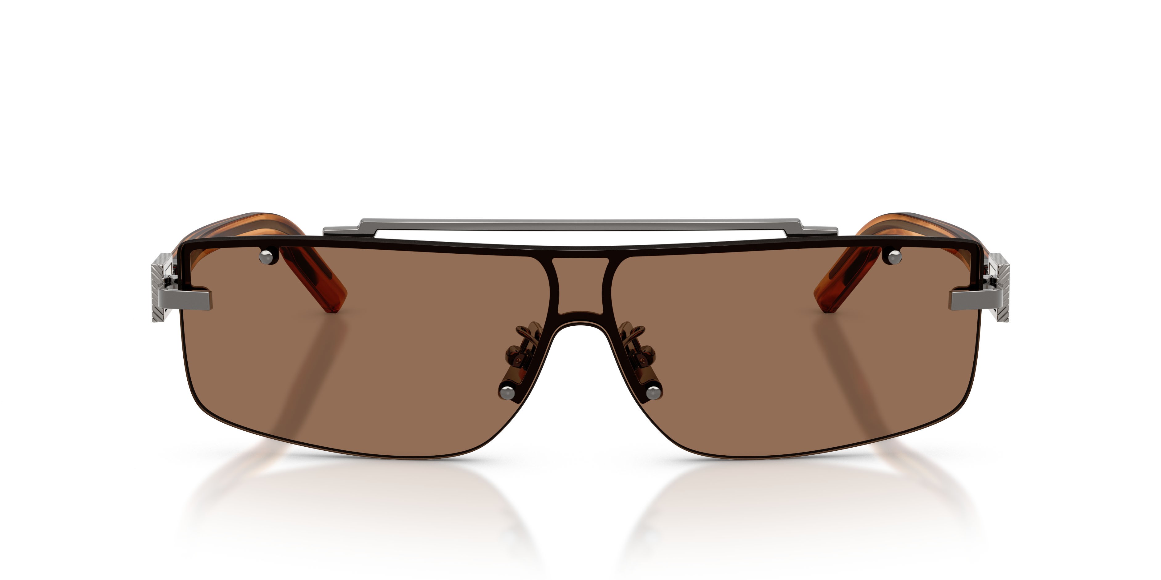 Sunglasses Dolce & Gabbana DG 2335 (133573) color bronzo shape rectangle lenses marrone scuro