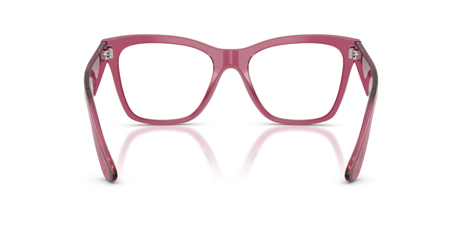 Brillen Dolce & Gabbana DG 3374 (3211) farbe bordeaux trasparente form quadratisch gläser lente demo