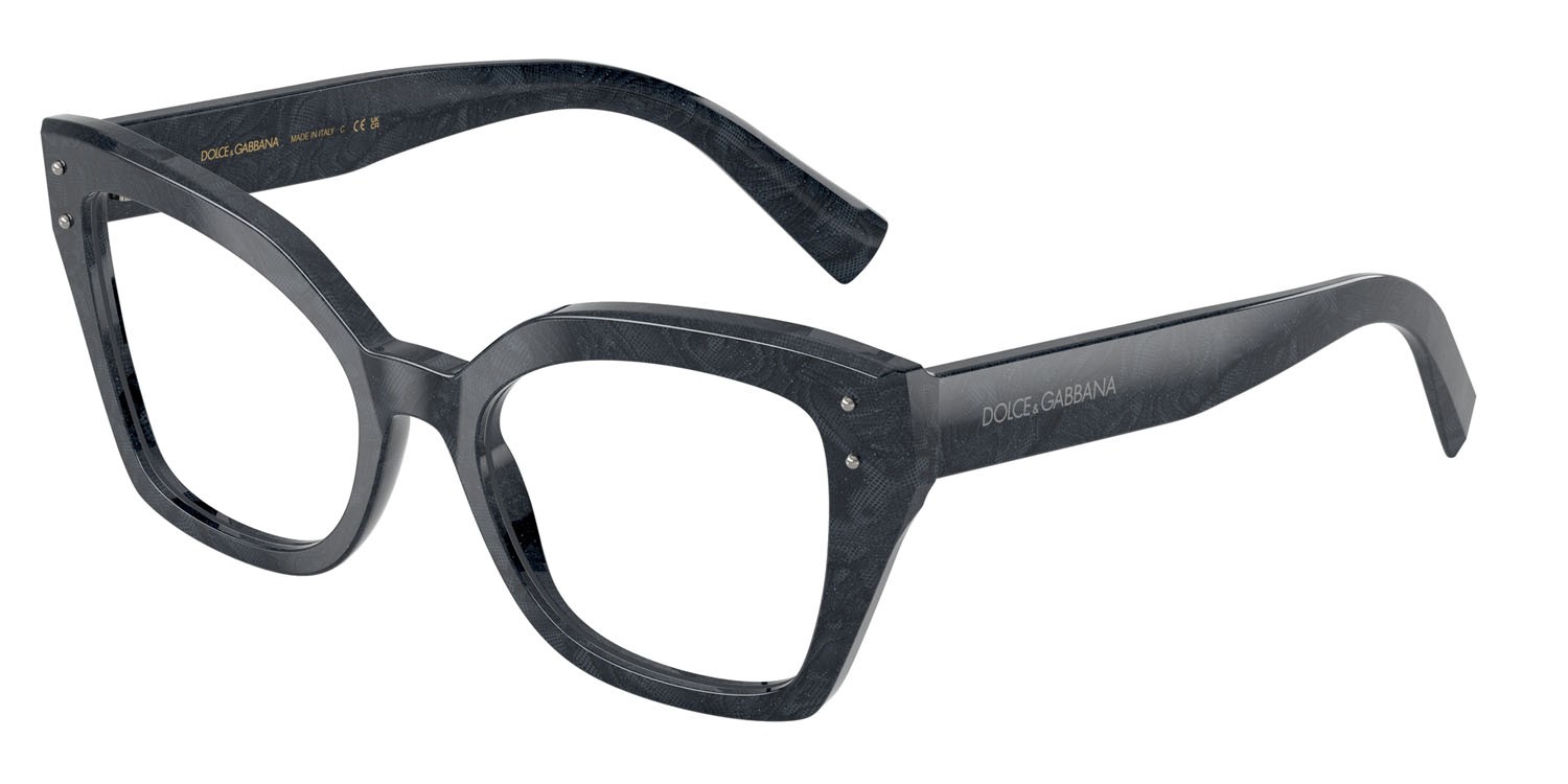 Brillen Dolce & Gabbana DG 3386 (3441) farbe grigio pizzo form schmetterling gläser lente demo