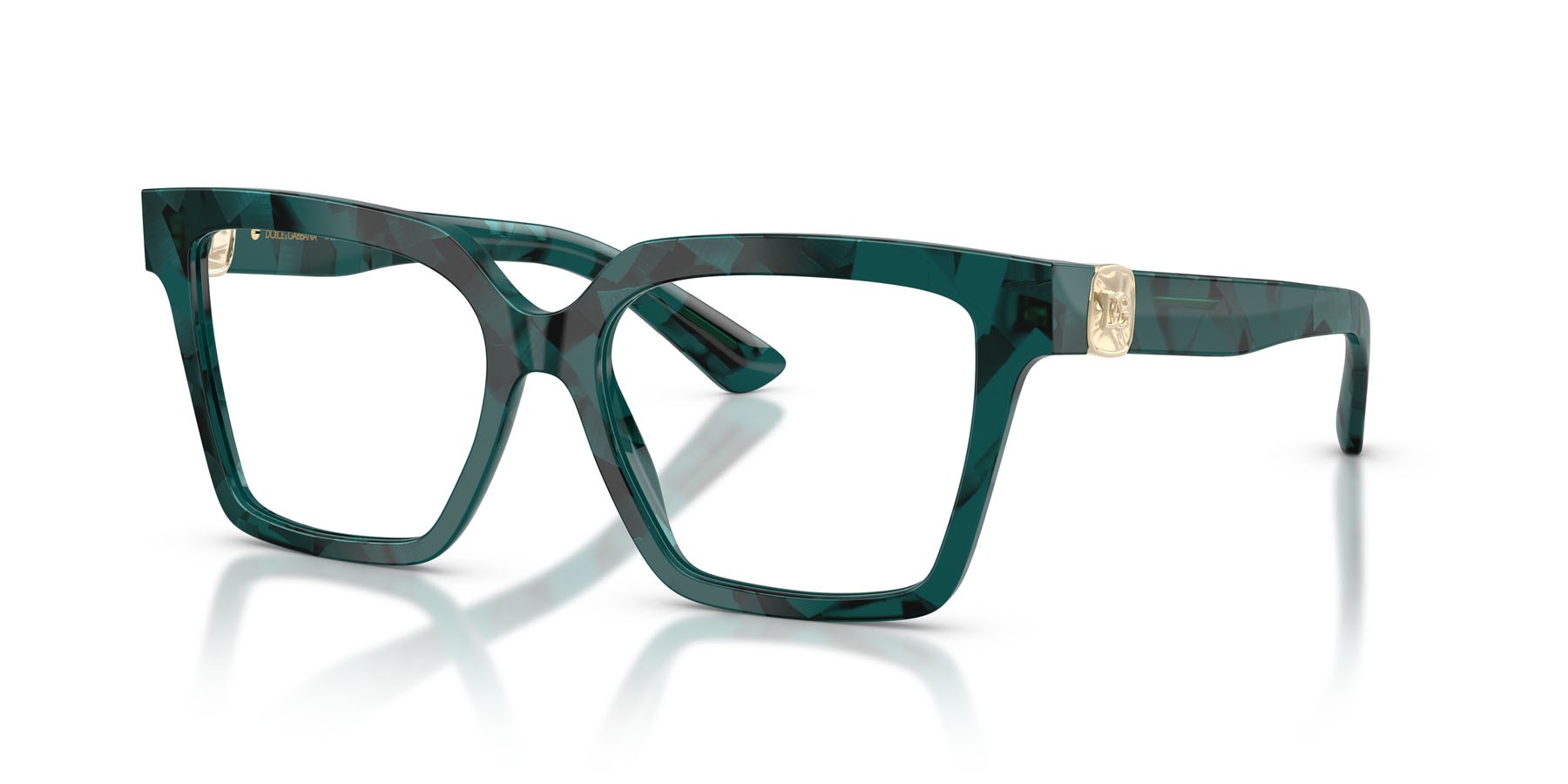 Eyeglasses Dolce & Gabbana DG 3395 (3460) color pearl havana petroleum shape square lenses lente demo