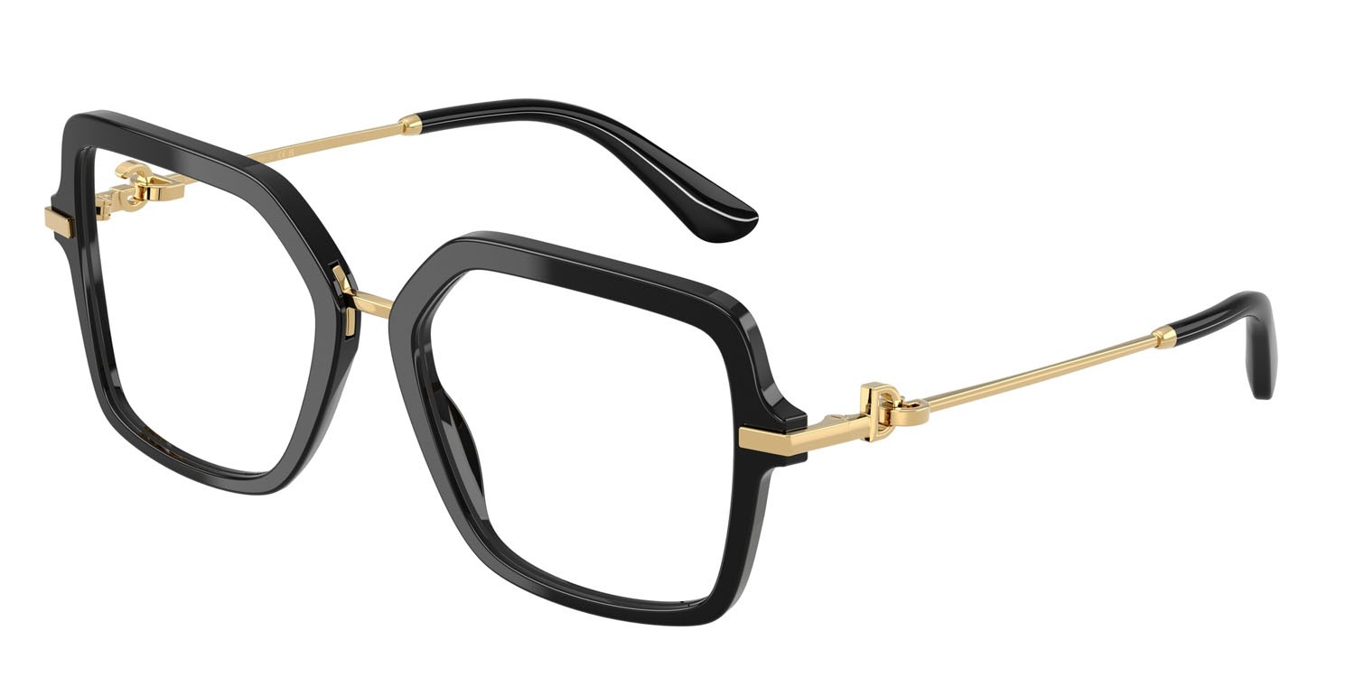 Eyeglasses Dolce & Gabbana DG 3396 (501) color nero shape square lenses lente demo