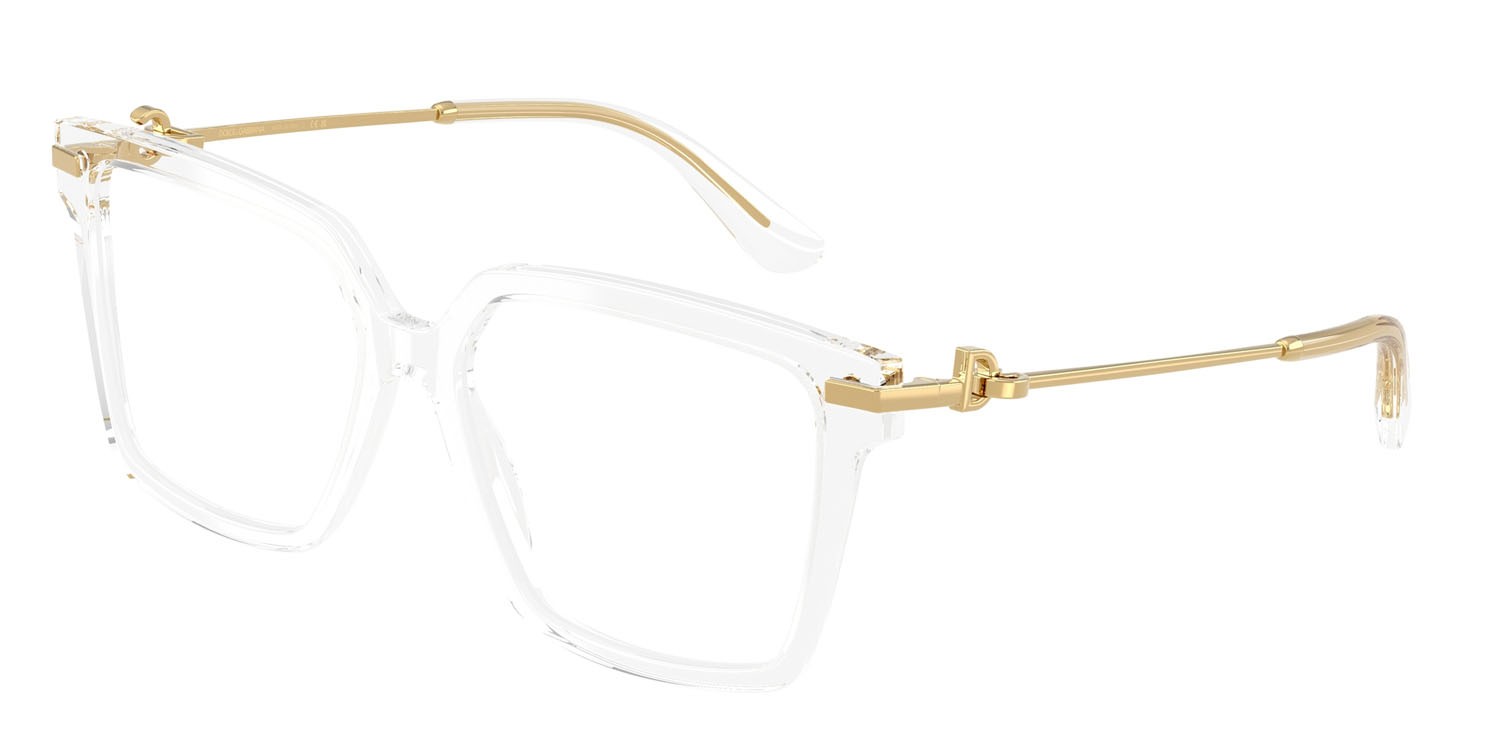 Eyeglasses Dolce & Gabbana DG 3397 (3133) color cristallo shape square lenses lente demo