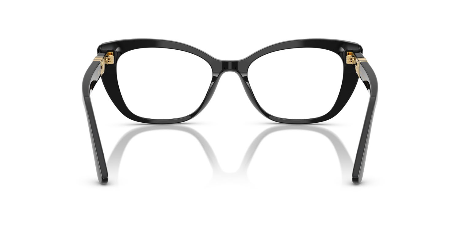 Occhiali da vista Dolce & Gabbana DG 3398 (501) colore nero forma cat eye lenti lente demo