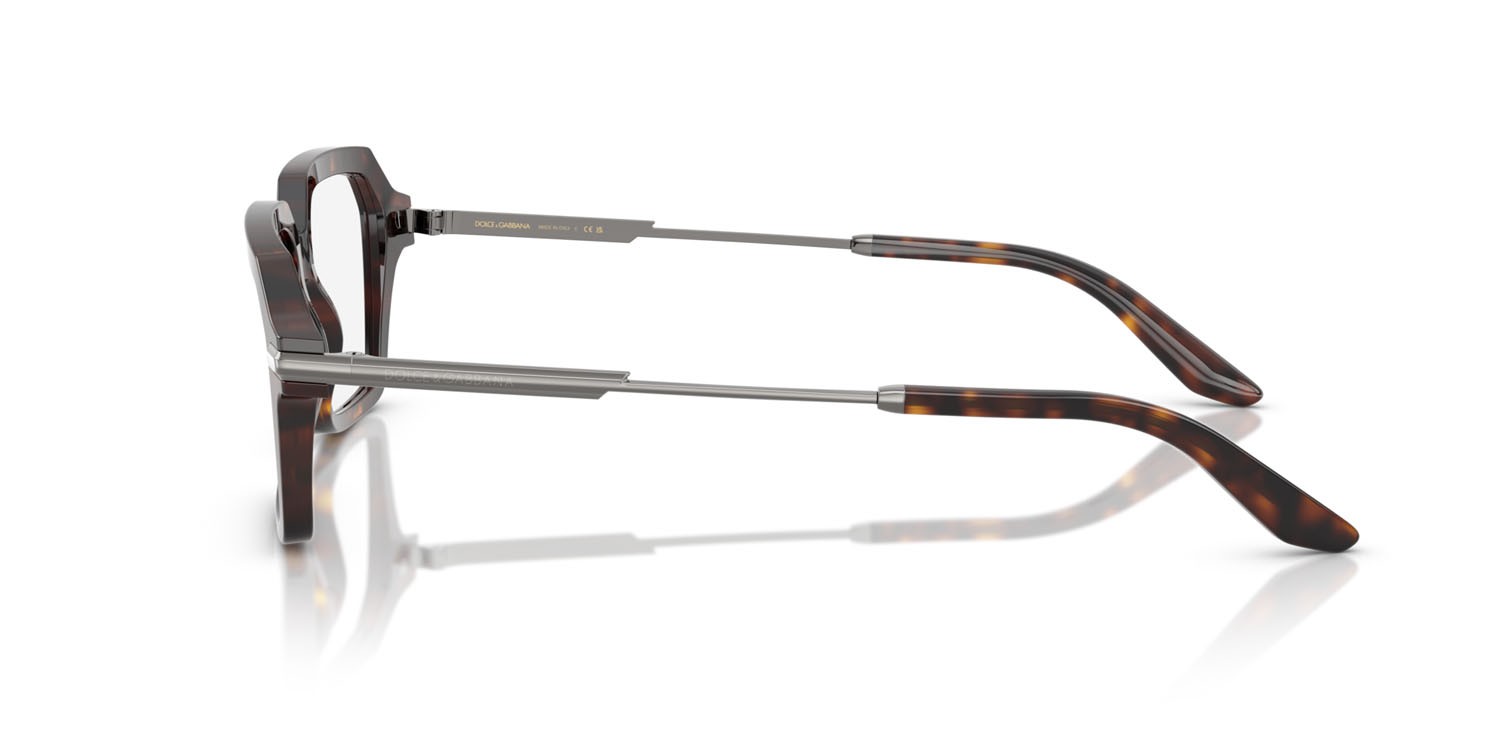 Brillen Dolce & Gabbana DG 3401 (502) farbe havana form rechteckig gläser lente demo