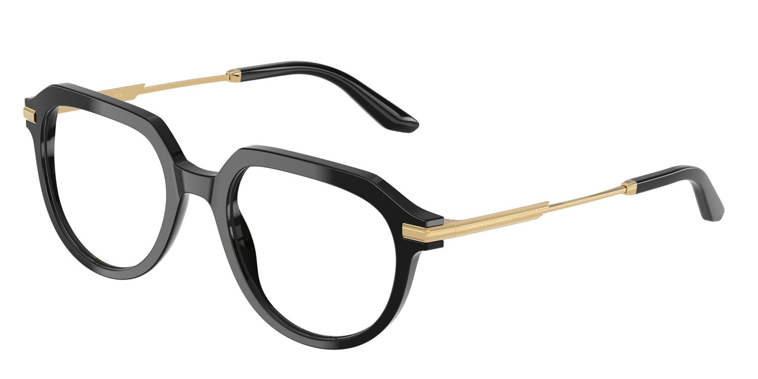 Eyeglasses Dolce & Gabbana DG 3402 (501) color nero shape pantos lenses lente demo