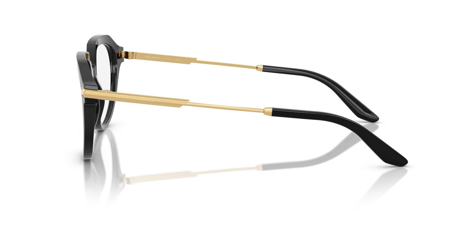 Eyeglasses Dolce & Gabbana DG 3402 (501) color nero shape pantos lenses lente demo